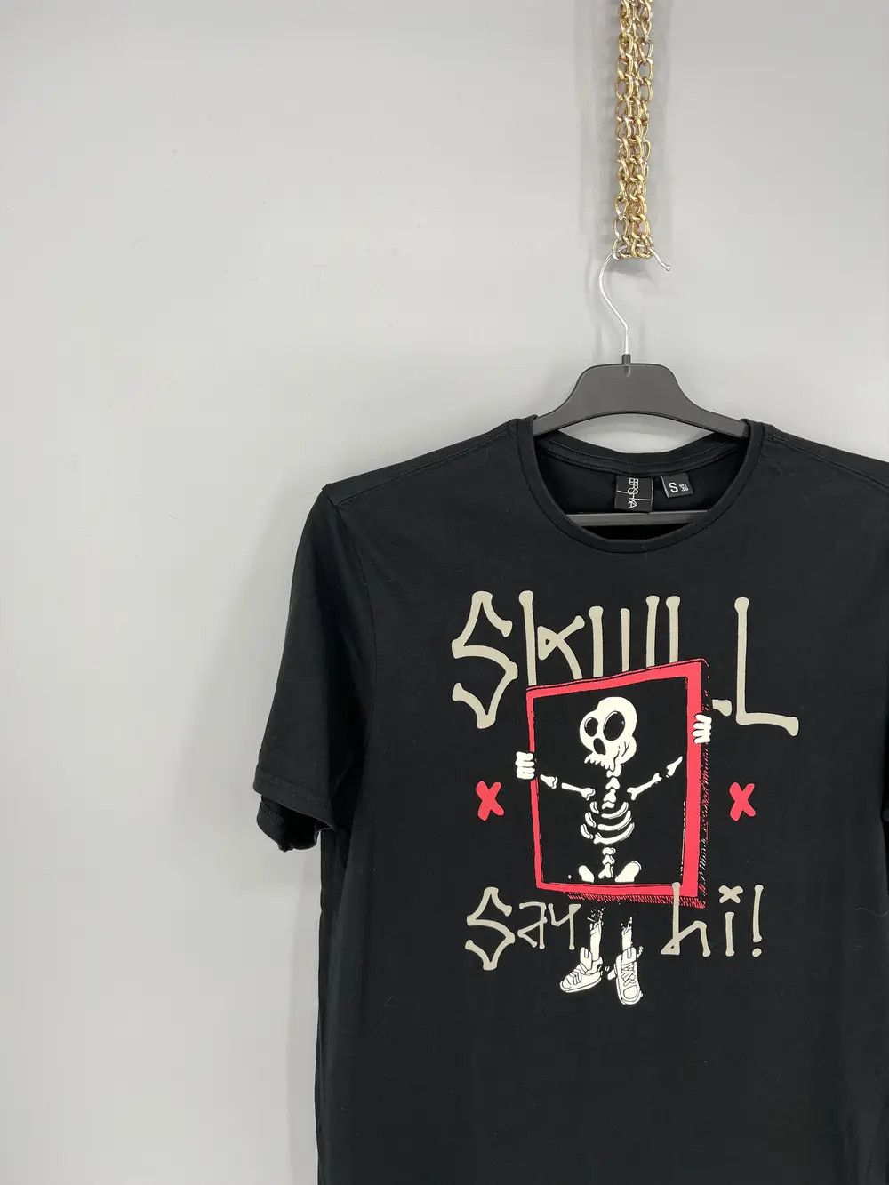 Other VINTAGE Y2K “ SAY HI “ FUNNY SLOGAN Tee Face Humor Print Size US S / EU 44-46 / 1 - 4 Thumbnail