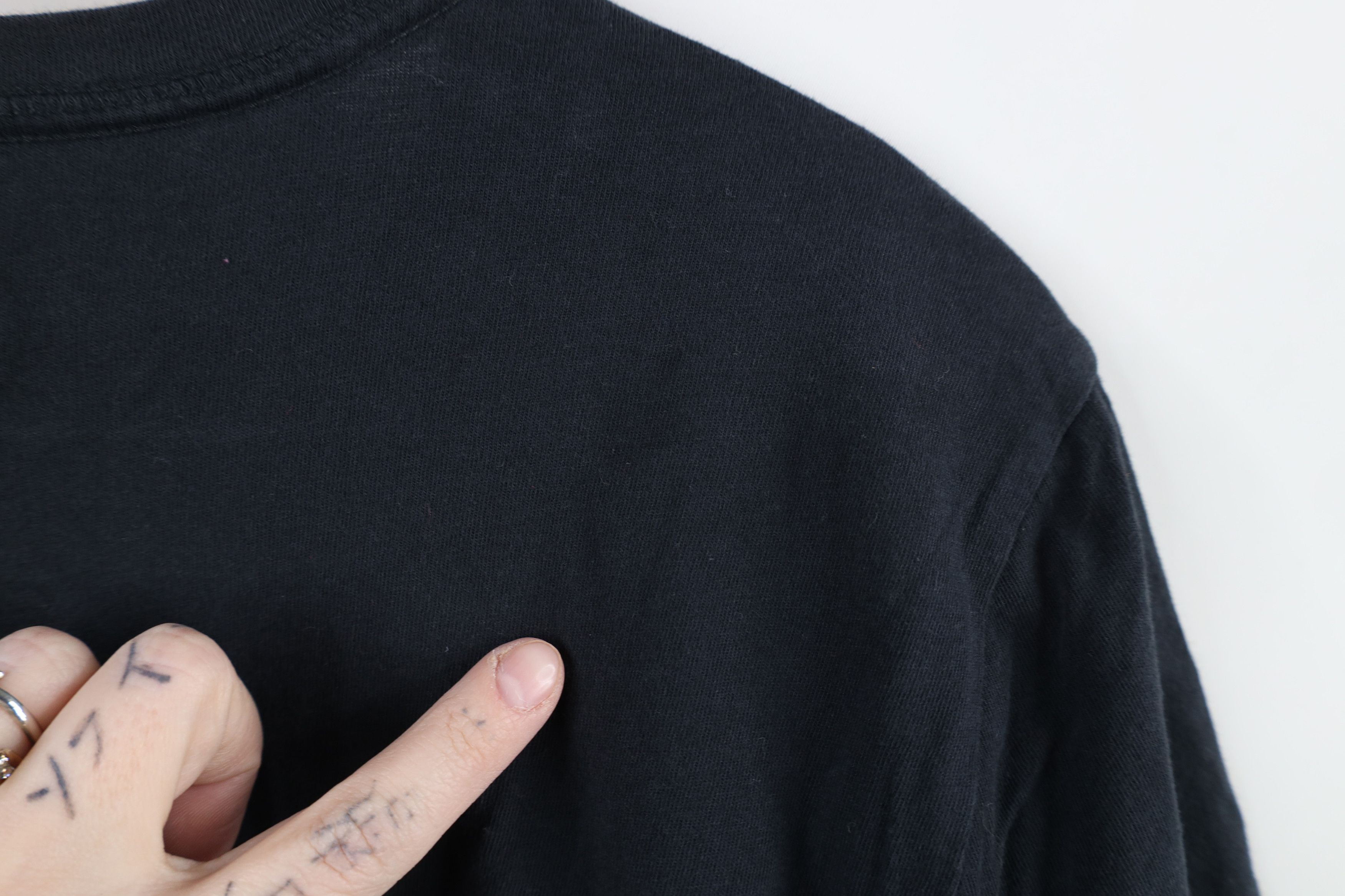 Life is Good × Vintage Life Is Good Spell Out Flower Short Sleeve T-Shirt Black Size L / US 10 / IT 46 - 12 Thumbnail