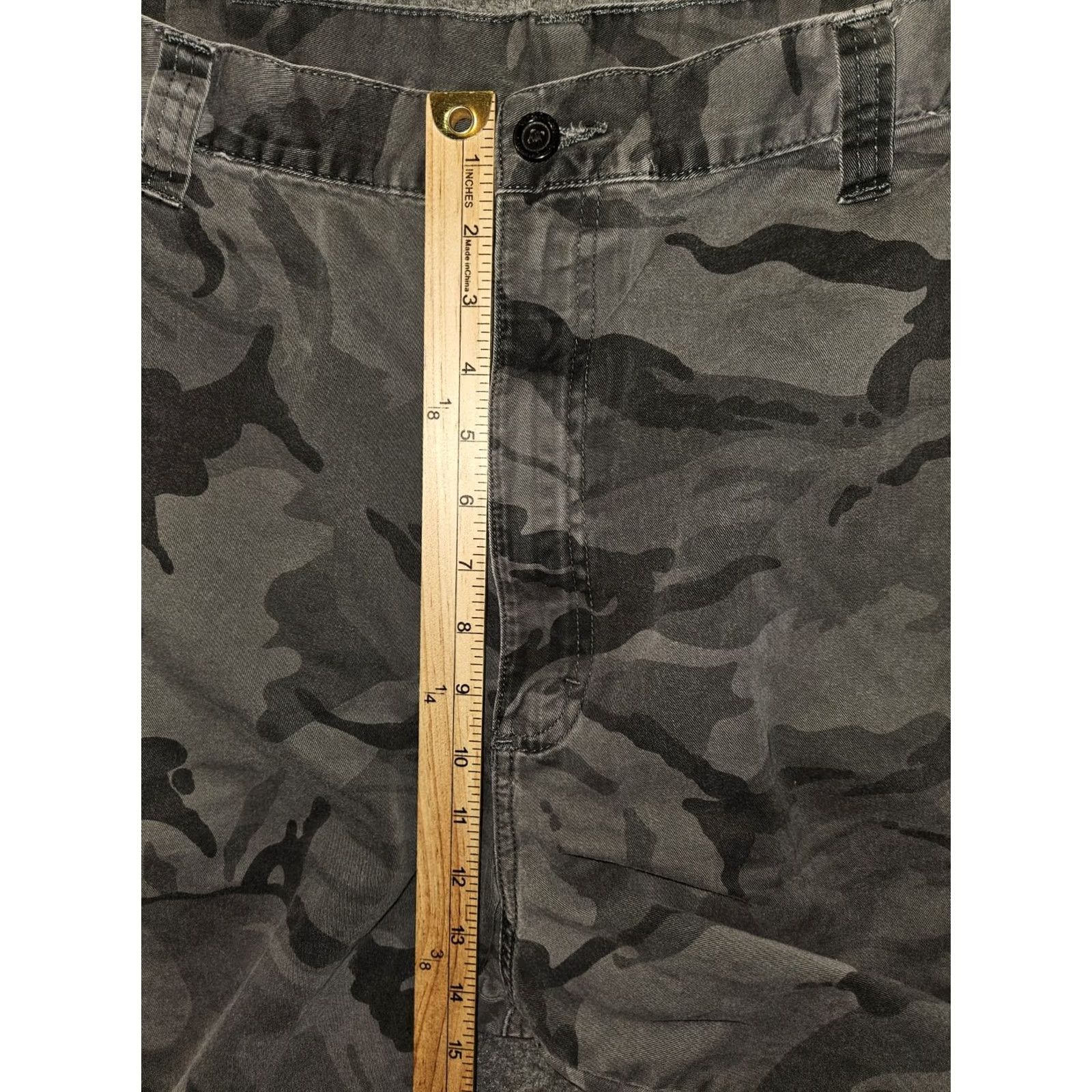 Wrangler Wrangler Cargo Shorts Men's 40 Gray Camo High Rise Casual Workwear Size US 40 / EU 56 - 4 Thumbnail