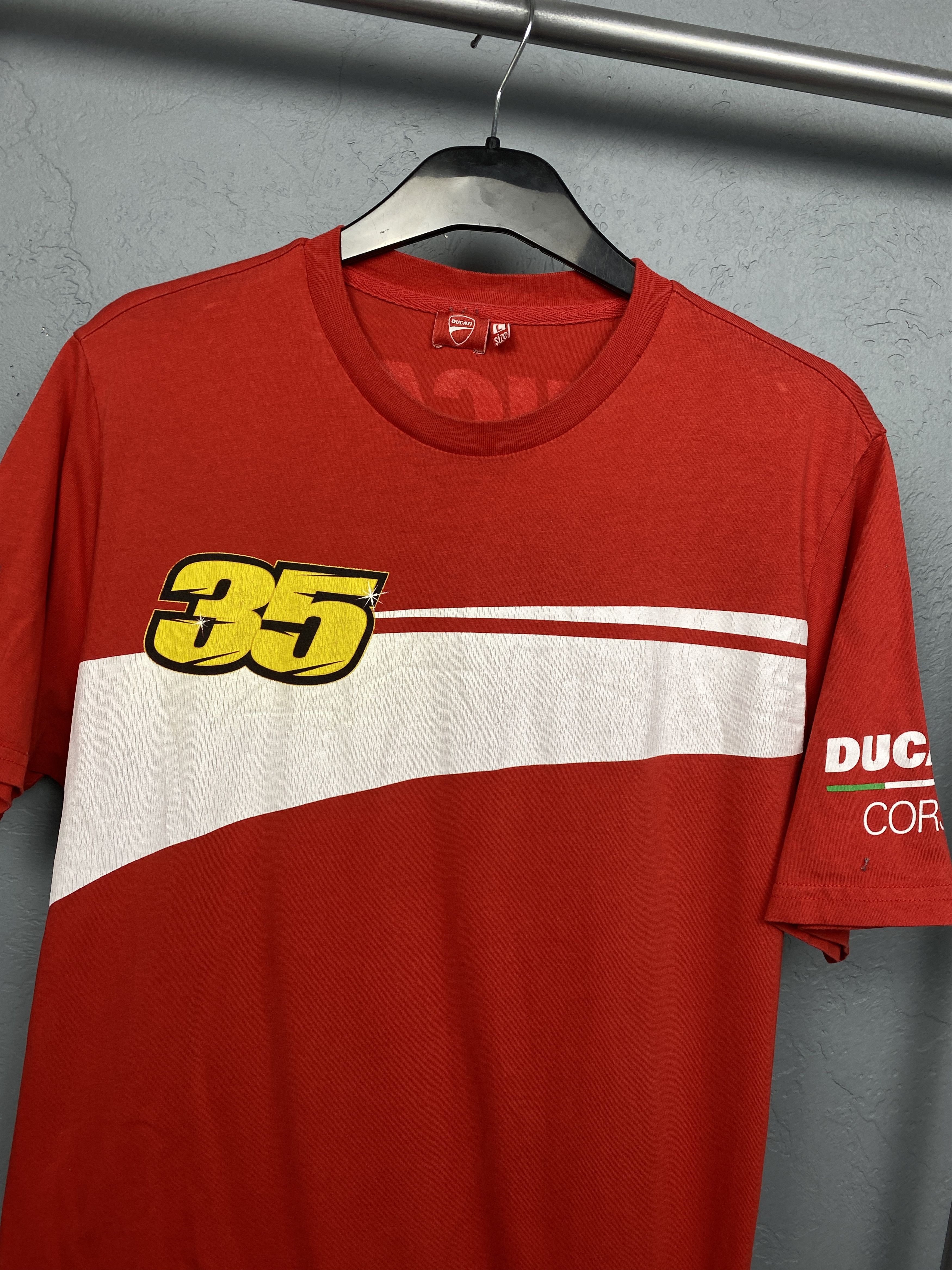 Ducati Ducati Corse Racing Team Vintage Mens Crew Neck T-Shirt Size US L / EU 52-54 / 3 - 2 Thumbnail