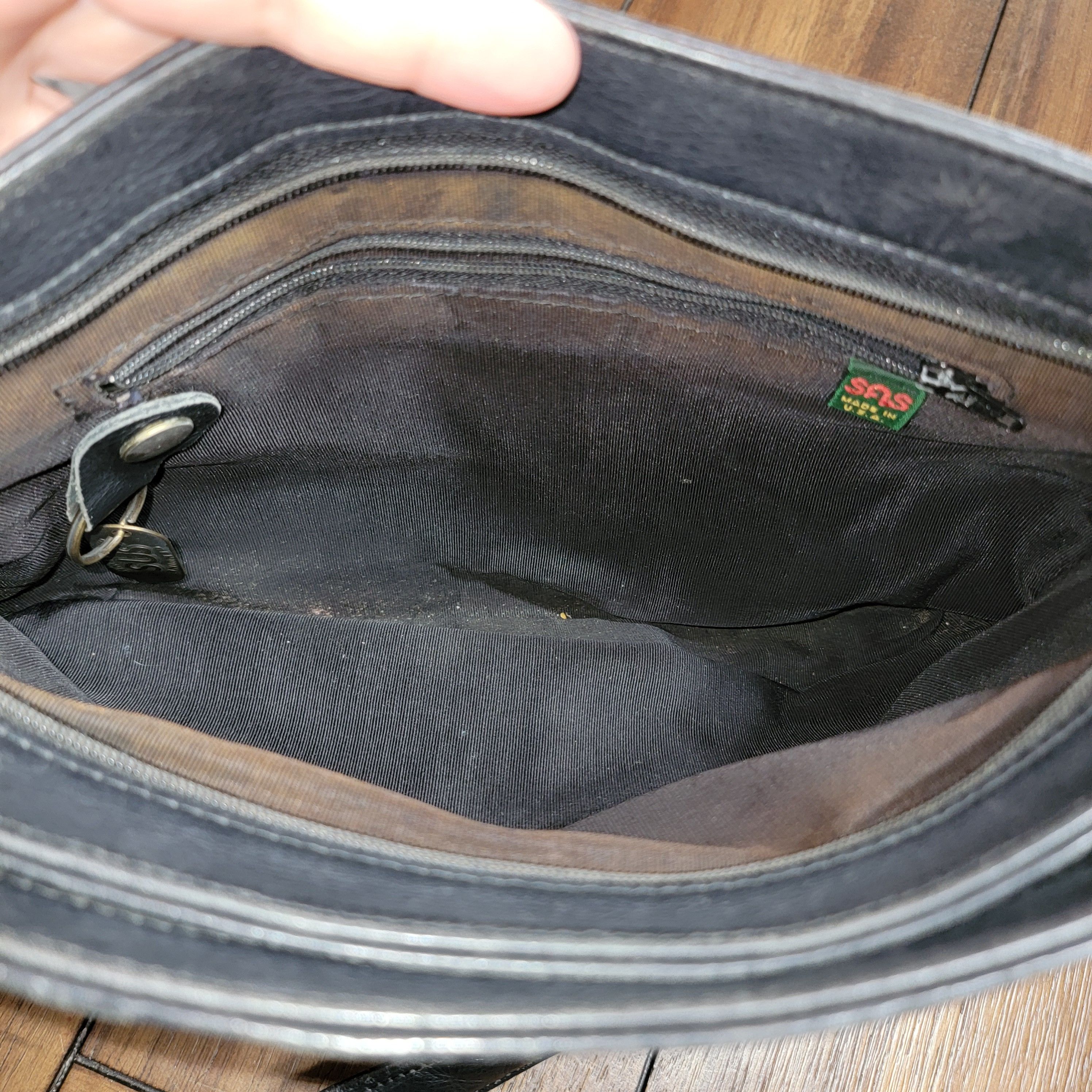 SAS SAS 3 Pocket Black Shoulder Bag / Purse Size ONE SIZE - 7 Thumbnail