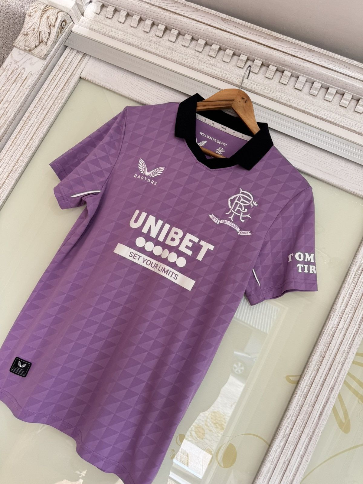 Castore Rangers Glasgow 2021-2022 Third Soccer Jersey Football Kit Size US S / EU 44-46 / 1 - 4 Thumbnail