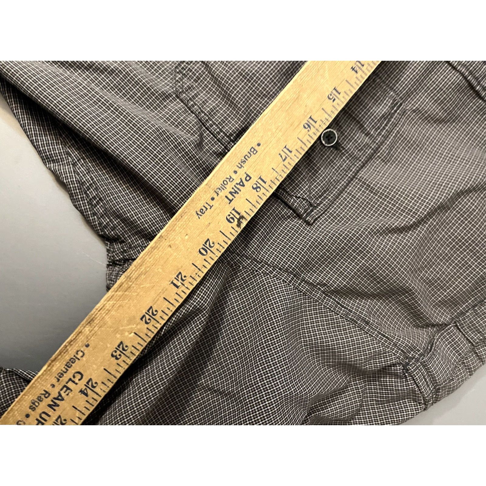 Calvin Klein Calvin Klein Collection Shirt Mens Gray Check Button-Up Long Sleeve Collared Knit? Size US M / EU 48-50 / 2 - 5 Thumbnail