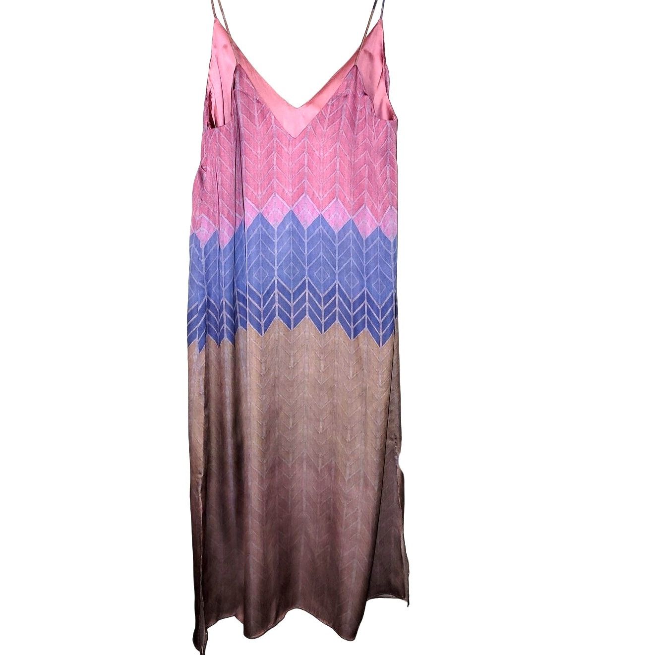 Anthropologie New Anthropologie Morgan Carper Chevron Stripe Slip Dress Size S / US 4 / IT 40 - 4 Thumbnail