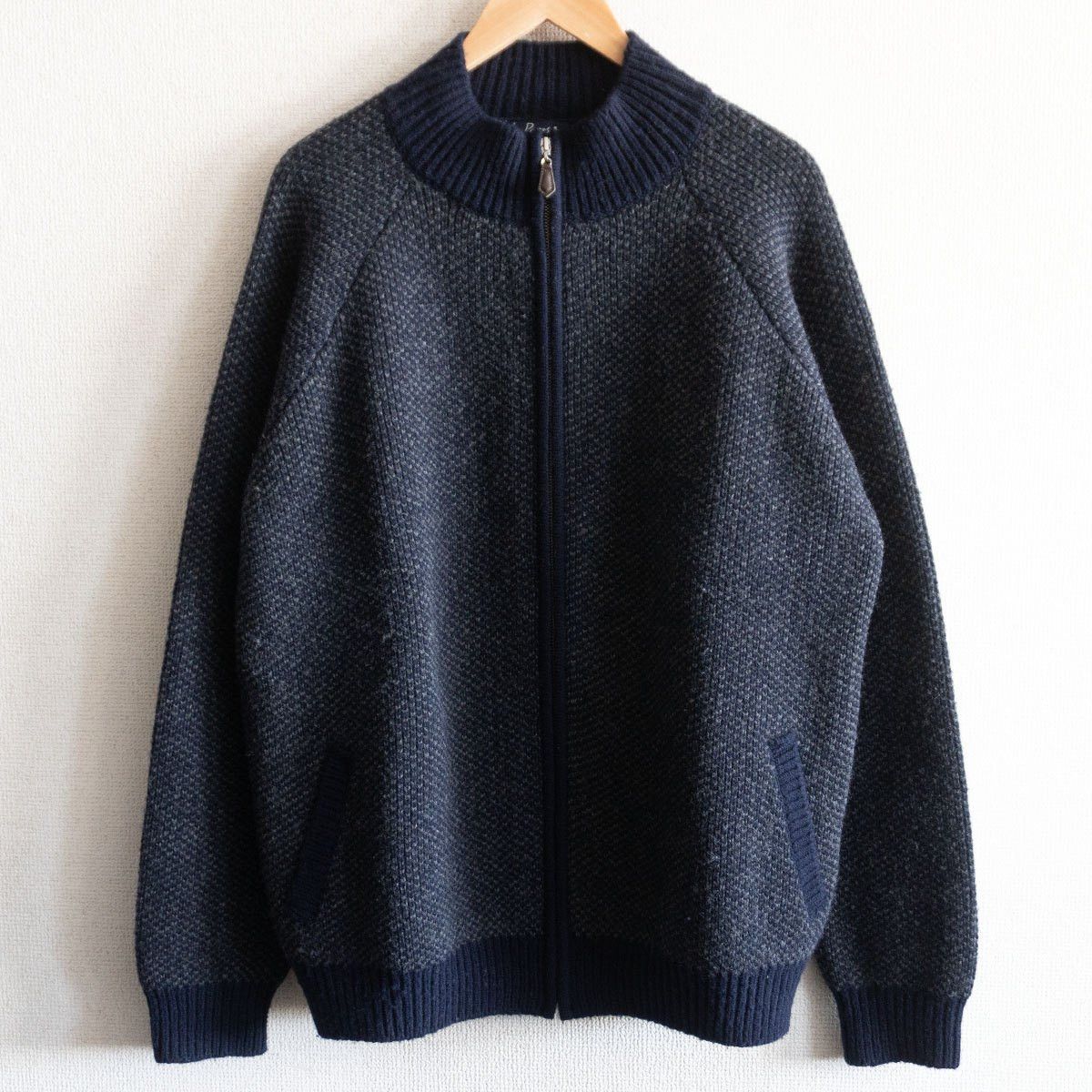 Vintage PAPAS PLUS Bird's eye knit jacket Size LL Size US XL / EU 56 / 4 - 1 Thumbnail