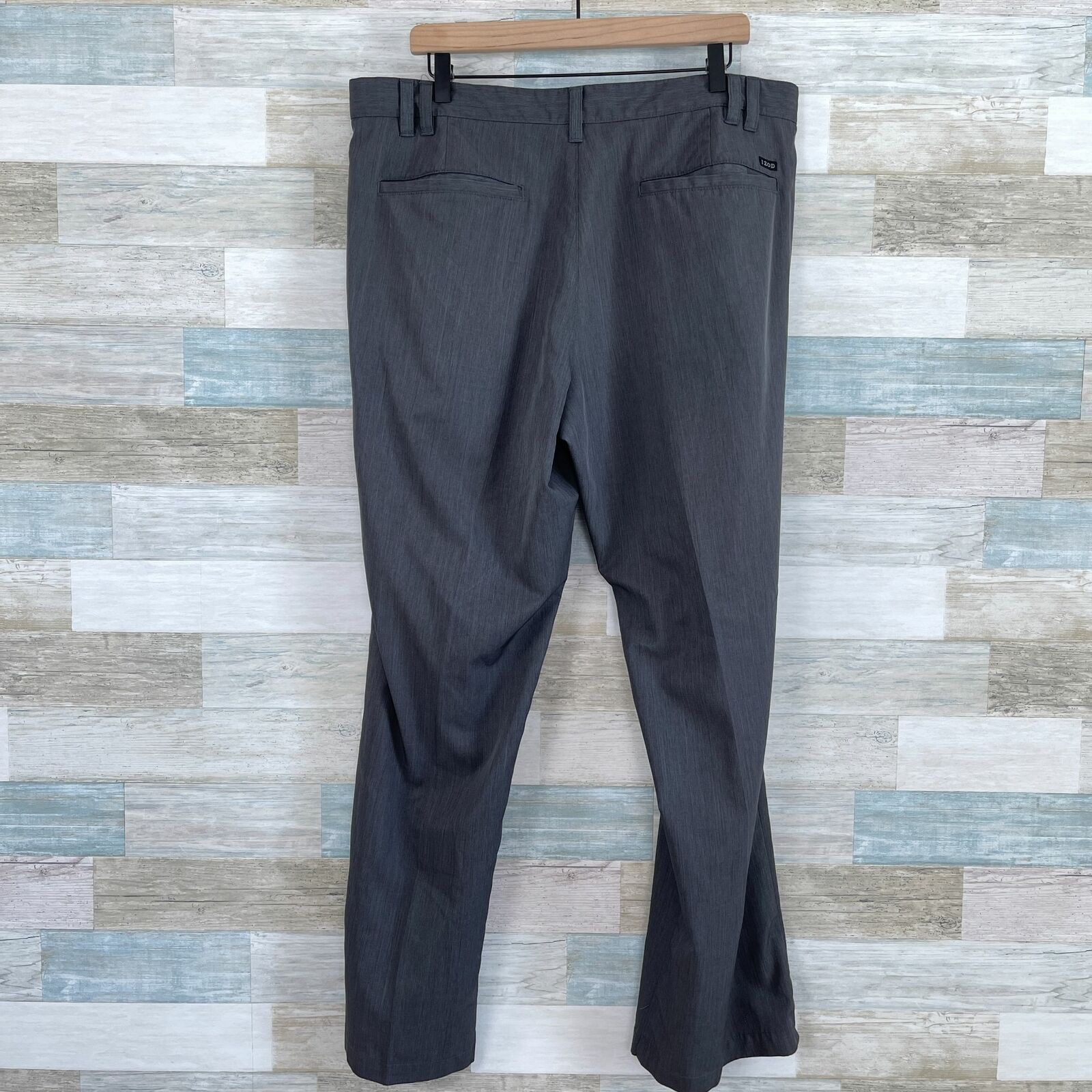 Izod IZOD Golf Flat Front Woven Pants Gray 4 Pocket Mens 38x32 Size US 38 / EU 54 - 4 Thumbnail