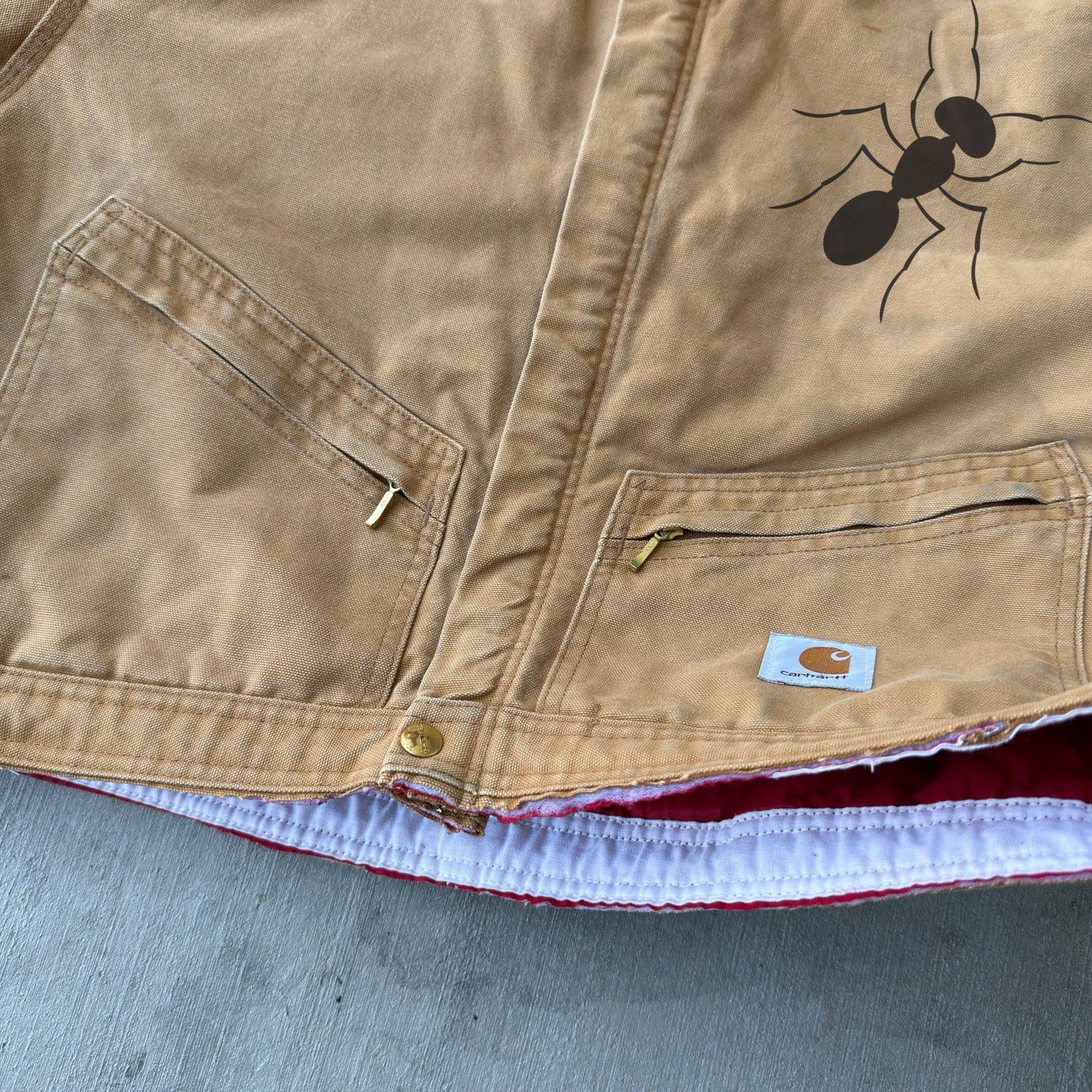 Carhartt × Vintage Carhartt brown cropped Detroit style work wear jacket Size US L / EU 52-54 / 3 - 5 Thumbnail