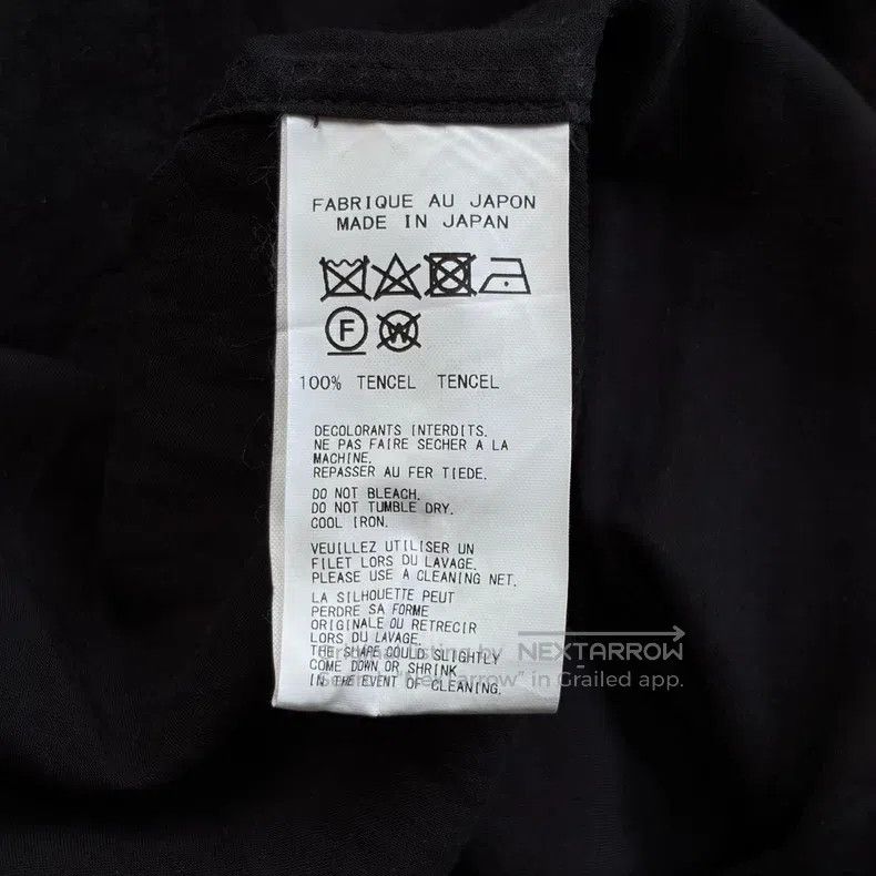 Yohji Yamamoto YOHJI YAMAMOTO Asymmetrical Collar Tencel Shirt Size US L / EU 52-54 / 3 - 7 Thumbnail