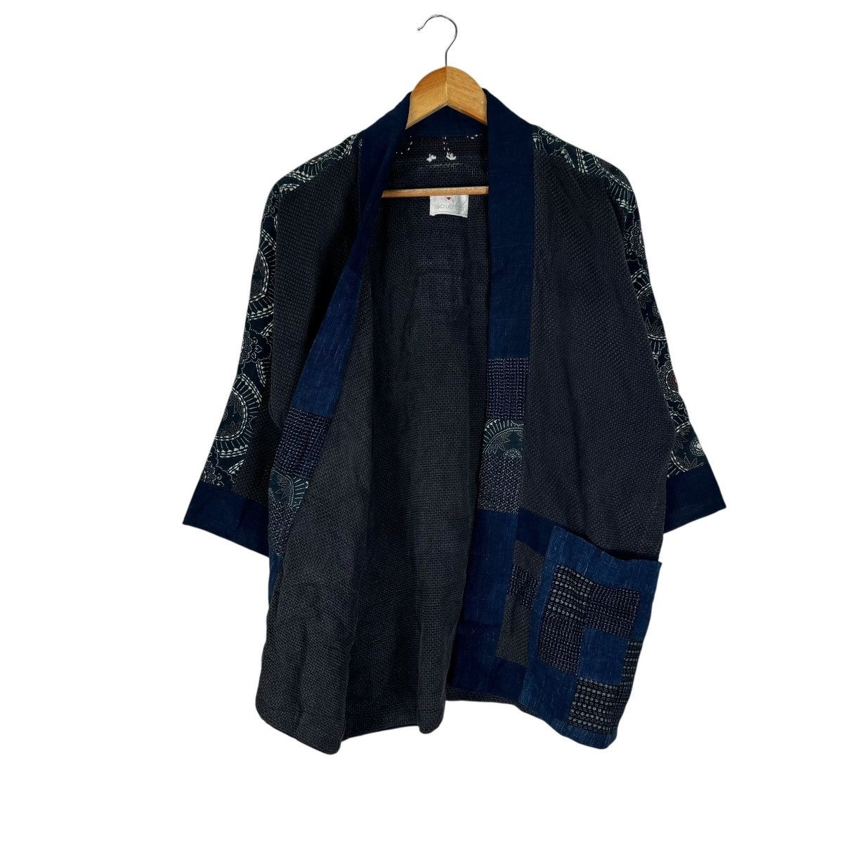 Blue Blue Japan ☀️IU BORO PATCHWORK KIMONO LIKE VISVIM Size US M / EU 48-50 / 2 - 12 Thumbnail