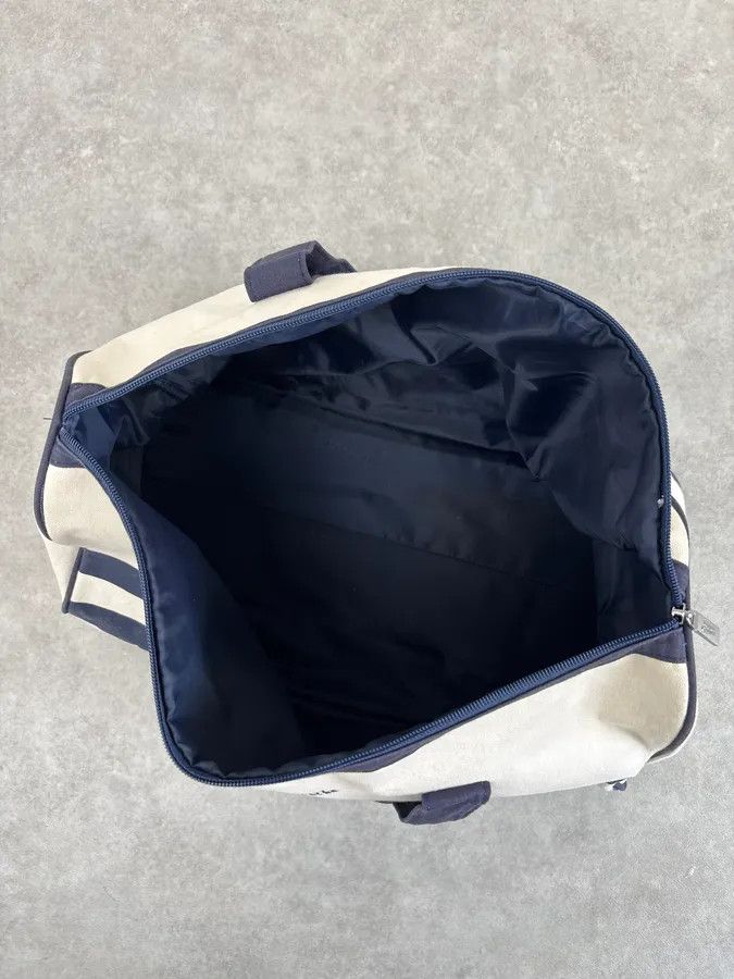 Jean Paul Gaultier Jean Paul Gaultier White & Navy Canvas Striped Handle Bag Size ONE SIZE - 9 Thumbnail
