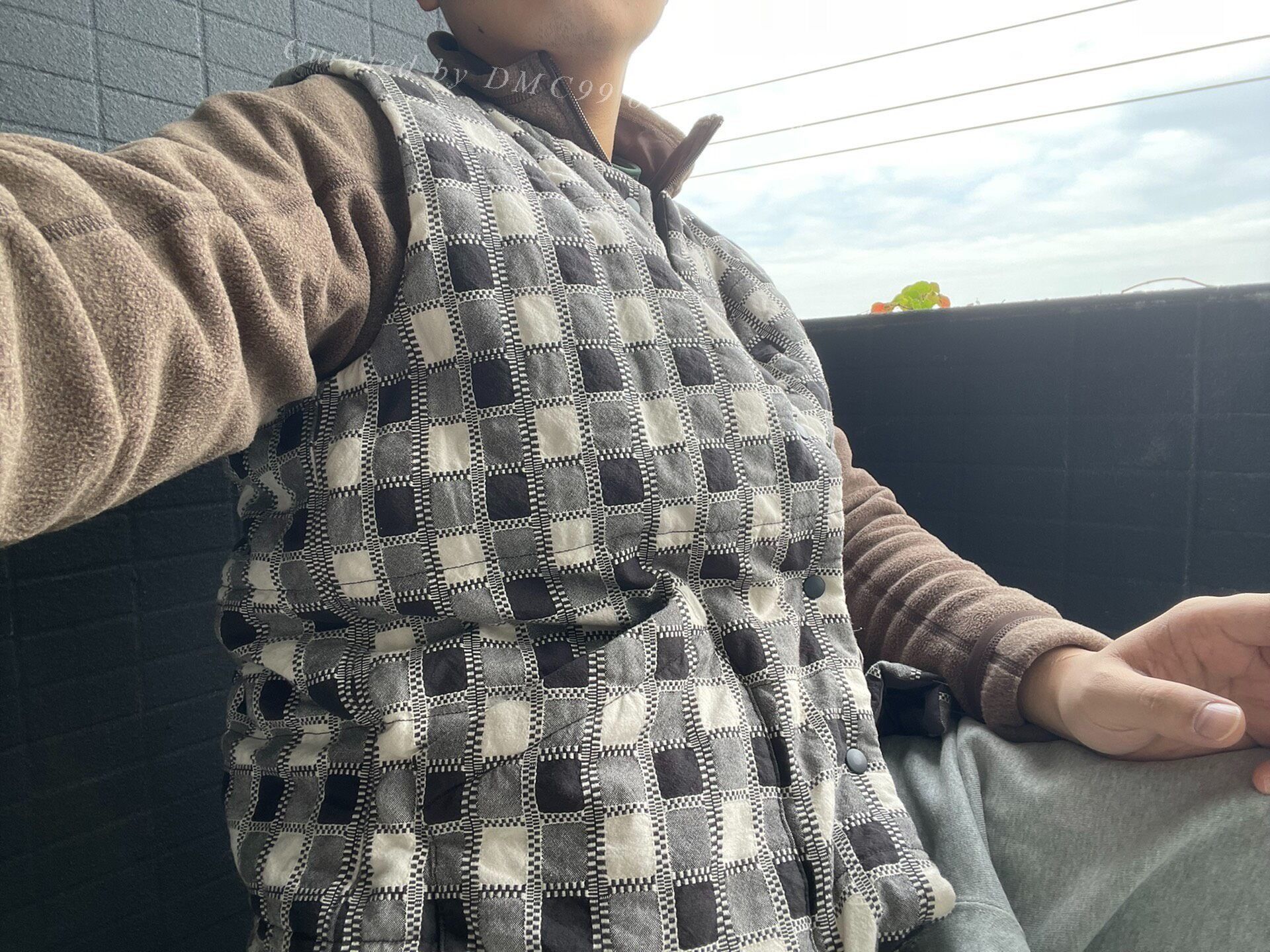 KUON Japanese Retro Checkered Padded Men's Vest Size US XL / EU 56 / 4 - 1 Thumbnail