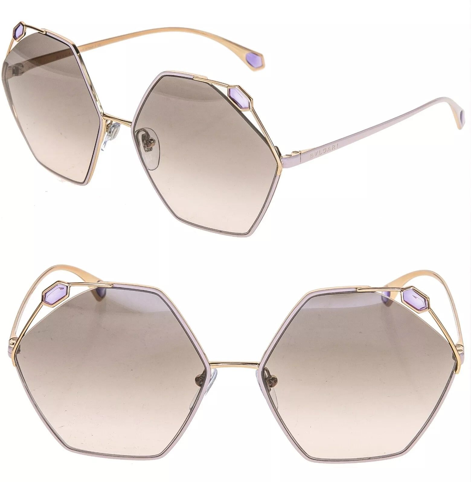 Bvlgari BVLGARI SERPENTEYES BV6160 Pink Enamel Jewel Sunglasses 6160 Size ONE SIZE - 1 Thumbnail