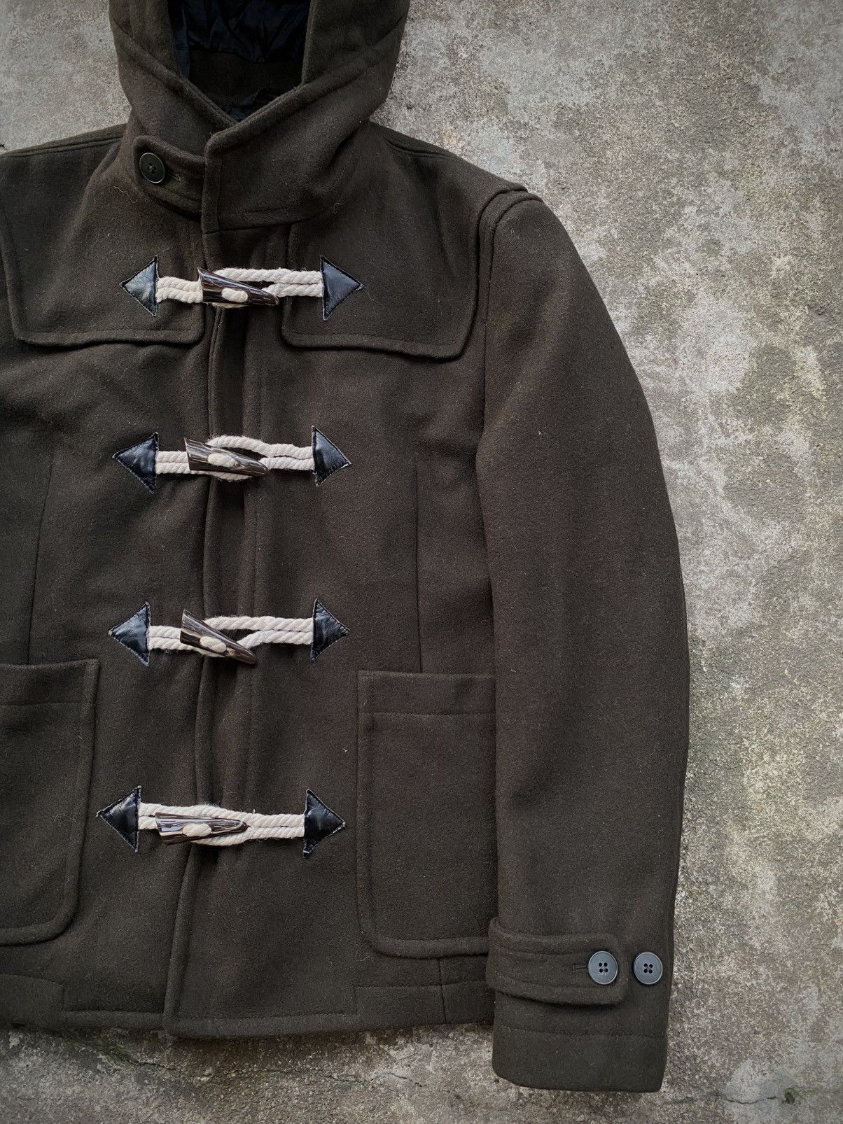 Le Grande Bleu (L.G.B.) KAZUTAKA KATOH TETE HOMME DUFFLE WOOL JACKET Size US M / EU 48-50 / 2 - 3 Thumbnail
