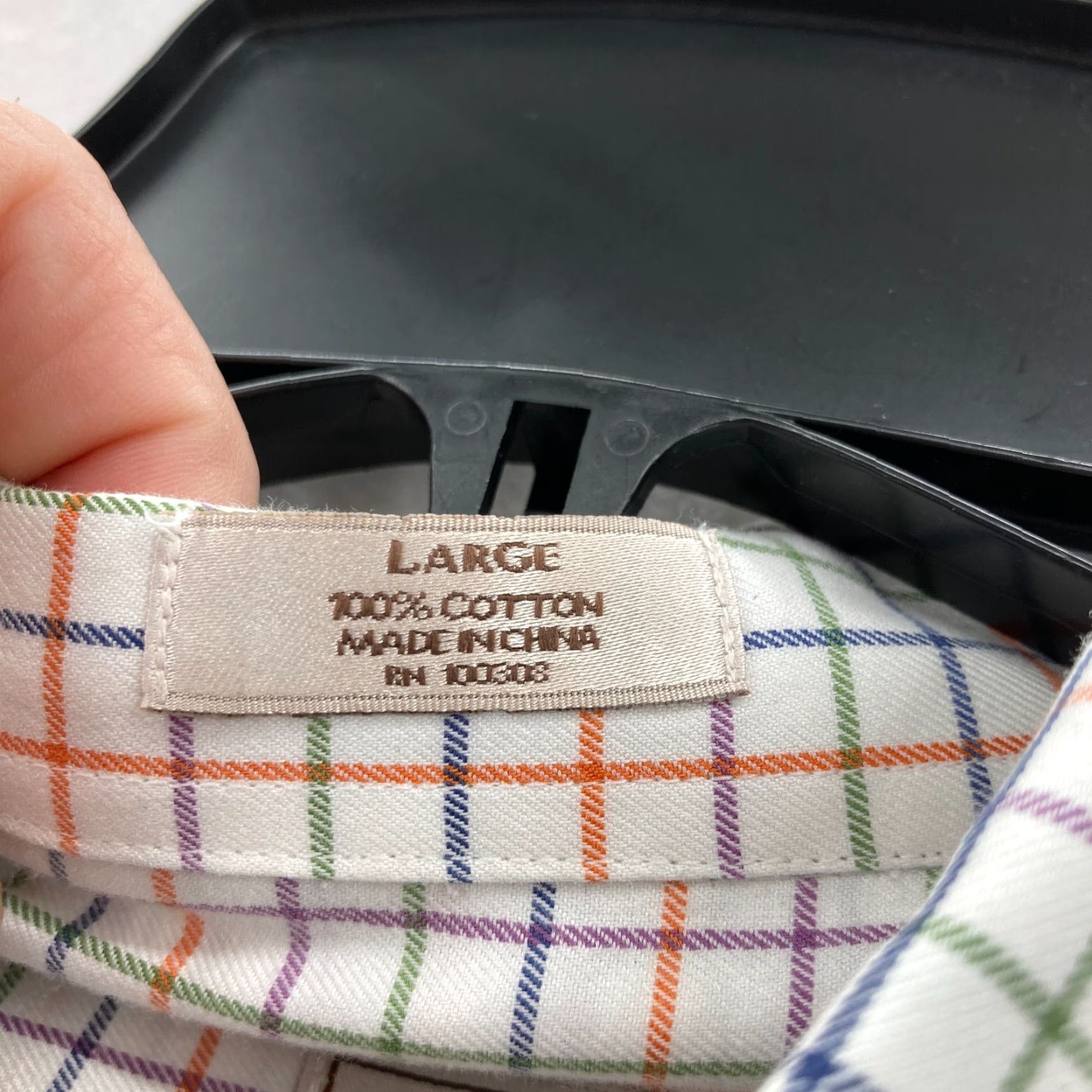 Peter Millar Peter Millar Nanoluxe Dress Shirt Mens L Multicolor Check Button-Down Preppy Shirt Size 42R - 5 Thumbnail