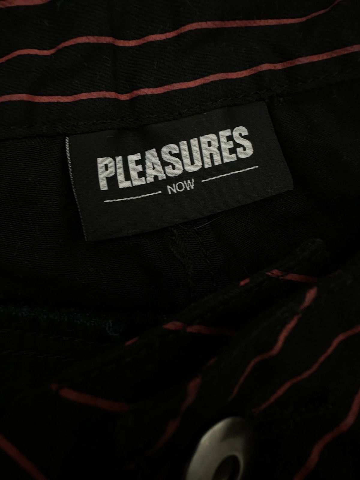 Pleasures Pleasures Black + Red Ankle Zip Punk / Grunge Pants Sz. 30 Size US 30 / EU 46 - 4 Thumbnail