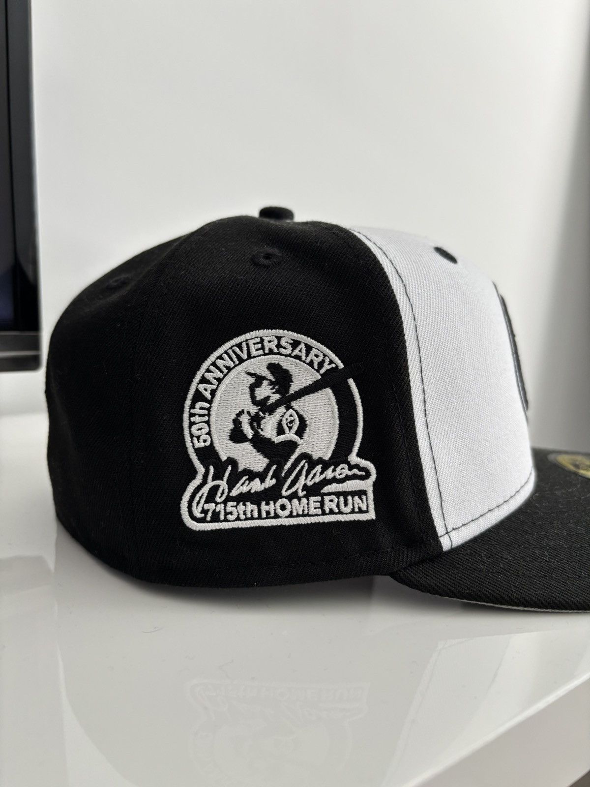 New Era Atlanta Braves Hank Aaron Fitted Hat Size ONE SIZE - 2 Thumbnail