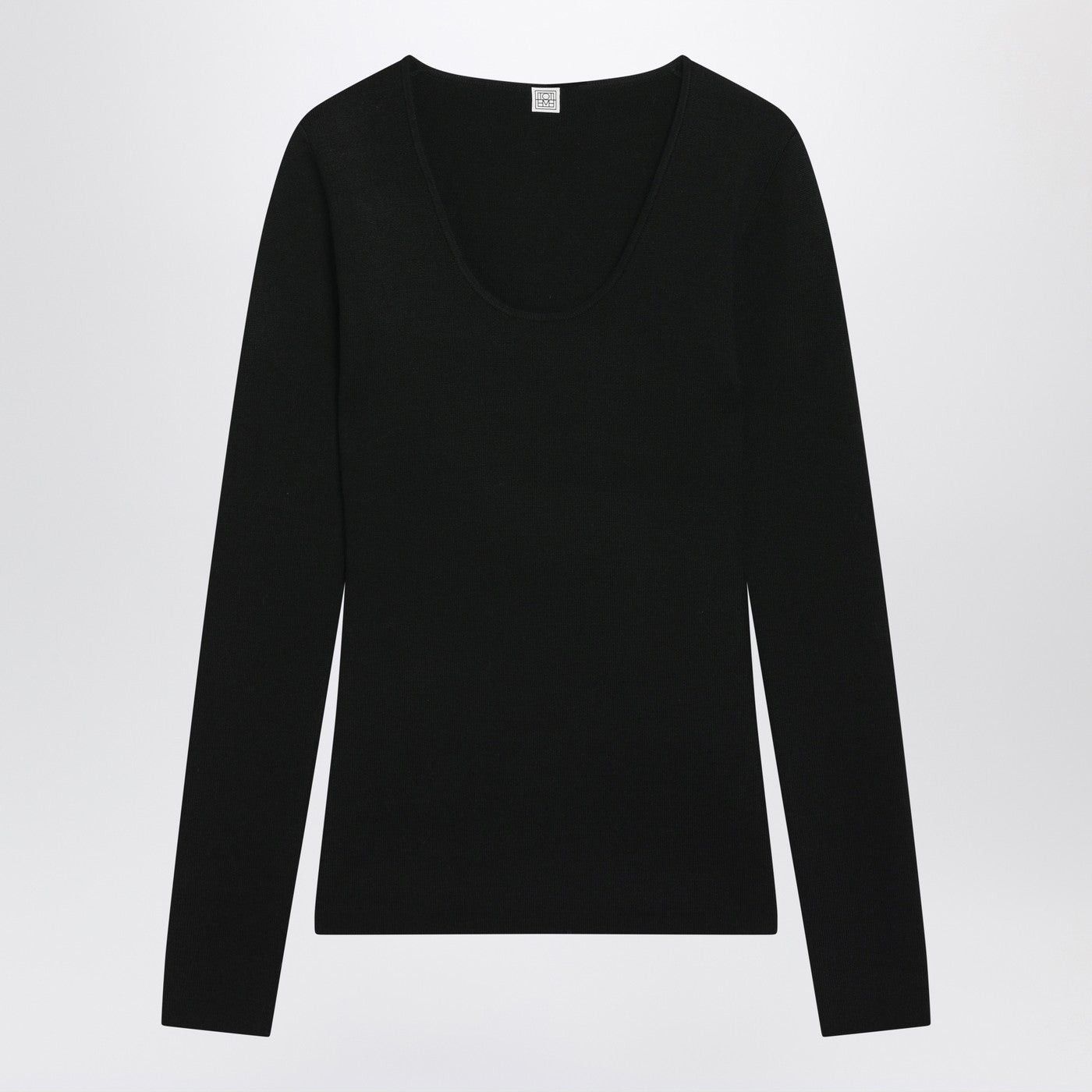 Toteme Toteme Black Wool-Blend Knit Top Size L / US 10 / IT 46 - 1 Thumbnail