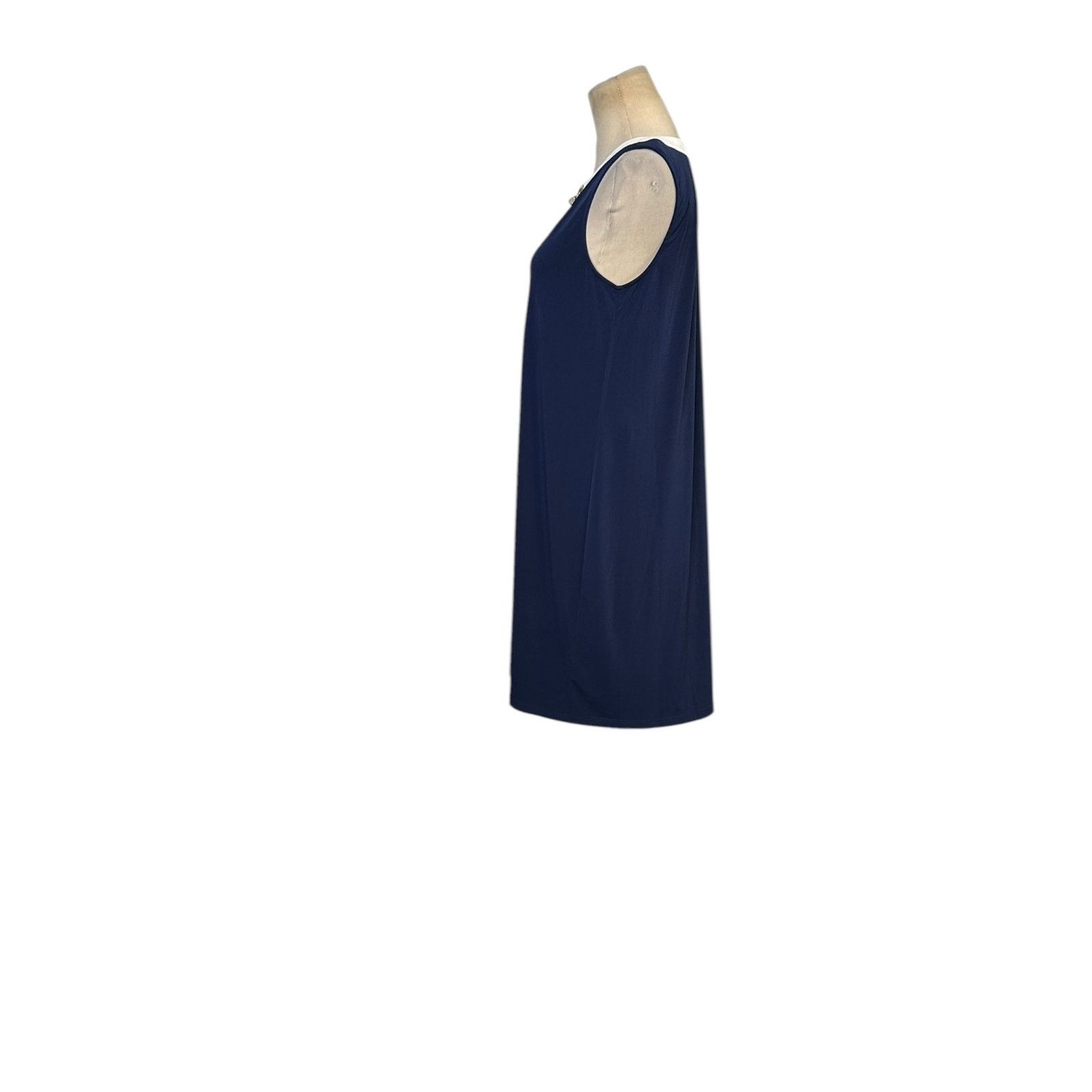 Michael Kors Michael Kors gold-tone chain collar accent dress size Medium Size M / US 6-8 / IT 42-44 - 14 Thumbnail