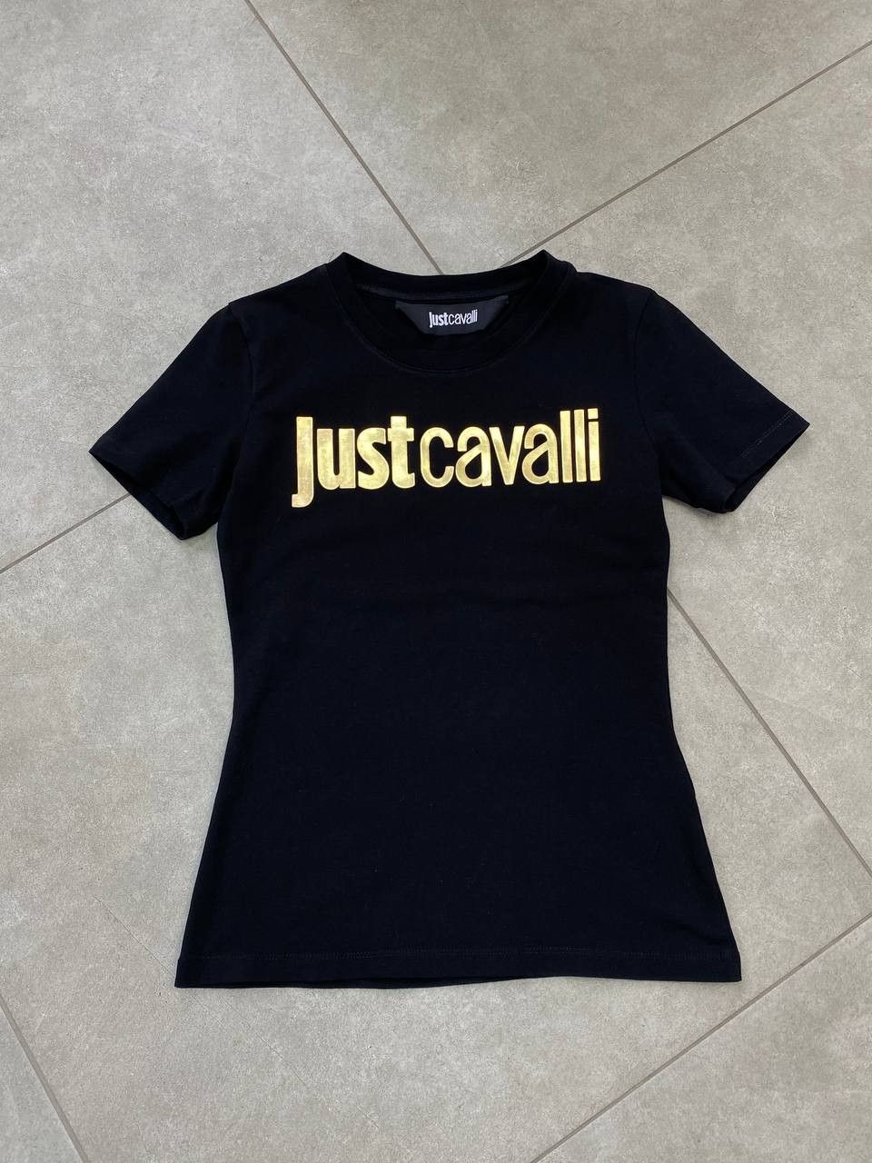 Just Cavalli Just Cavalli Logo-Print Cotton T-Shirt Size S / US 4 / IT 40 - 1 Thumbnail