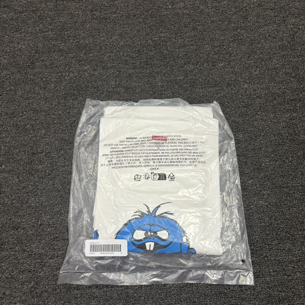 Supreme Supreme Camacho Tee White/Blue Size Medium FW23 Deadstock Size US M / EU 48-50 / 2 - 1 Thumbnail