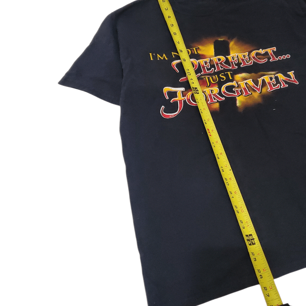Vintage Y2K I'm Not Perfect Just Forgiven Jesus Christ T-Shirt Size US M / EU 48-50 / 2 - 5 Thumbnail