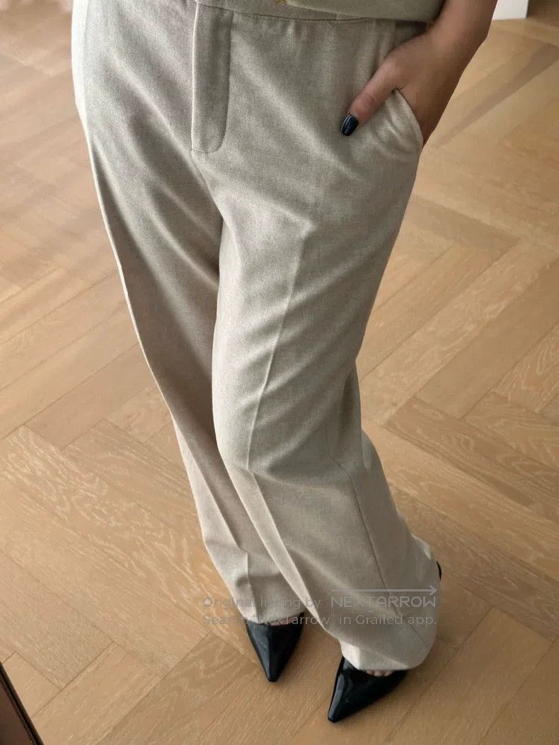 Loro Piana Loro Piana Cashmere straight-leg casual dress pants - apri Size 28" / US 6 / IT 42 - 3 Thumbnail
