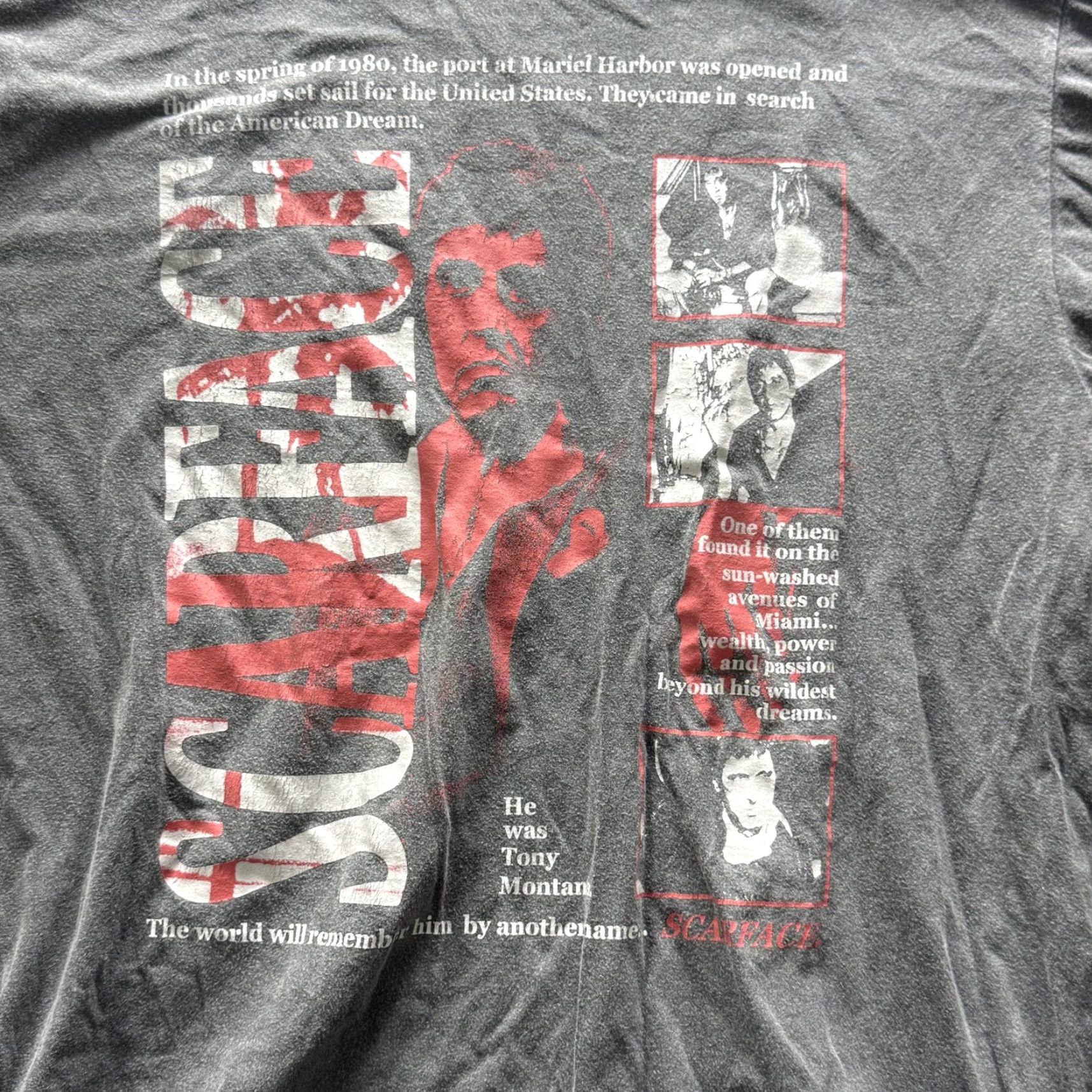 Ripple Junction Ripple Junction Scarface Shirt Mens XL Gray Tony Montana Graphic Tee Movie Size US XL / EU 56 / 4 - 3 Thumbnail