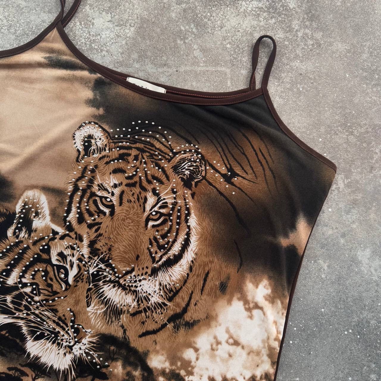 Hysteric Glamour × Japanese Brand × Vintage Y2K Super Sexy Tiger Vintage Tank Top Size XL / US 12-14 / IT 48-50 - 5 Thumbnail
