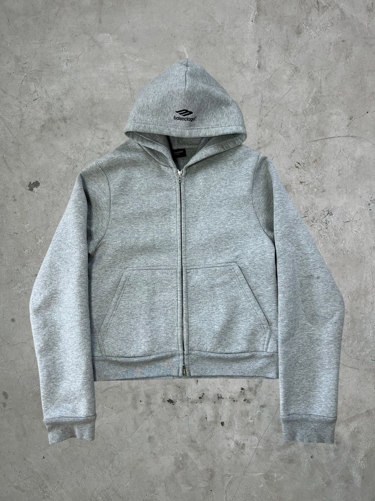 Balenciaga Balenciaga Cropped Logo Hoodie Zip-up Size US S / EU 44-46 / 1 - 1 Thumbnail