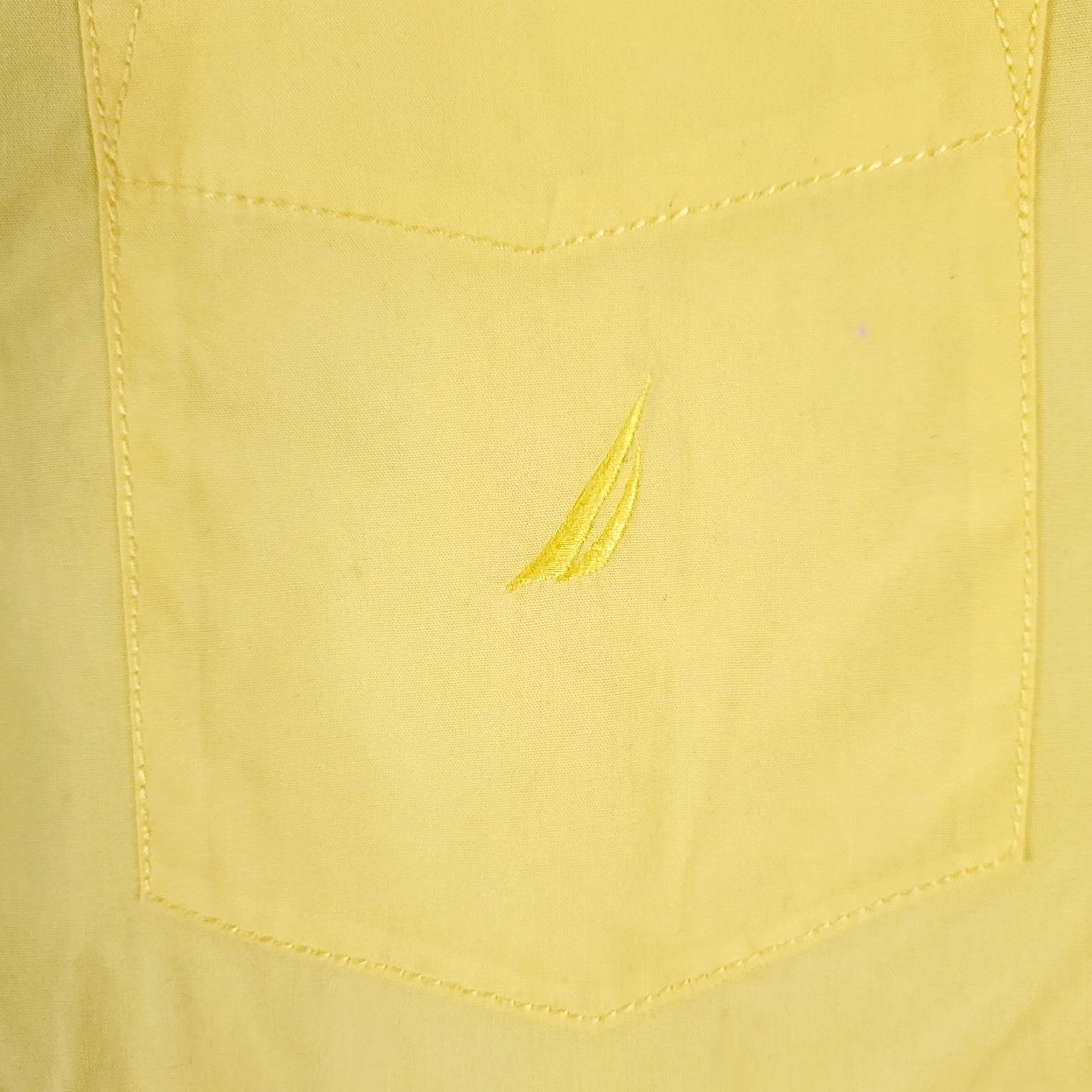 Nautica Nautica Shirt Mens XL Yellow Button-Up Long Sleeve Cotton Size US XL / EU 56 / 4 - 2 Thumbnail