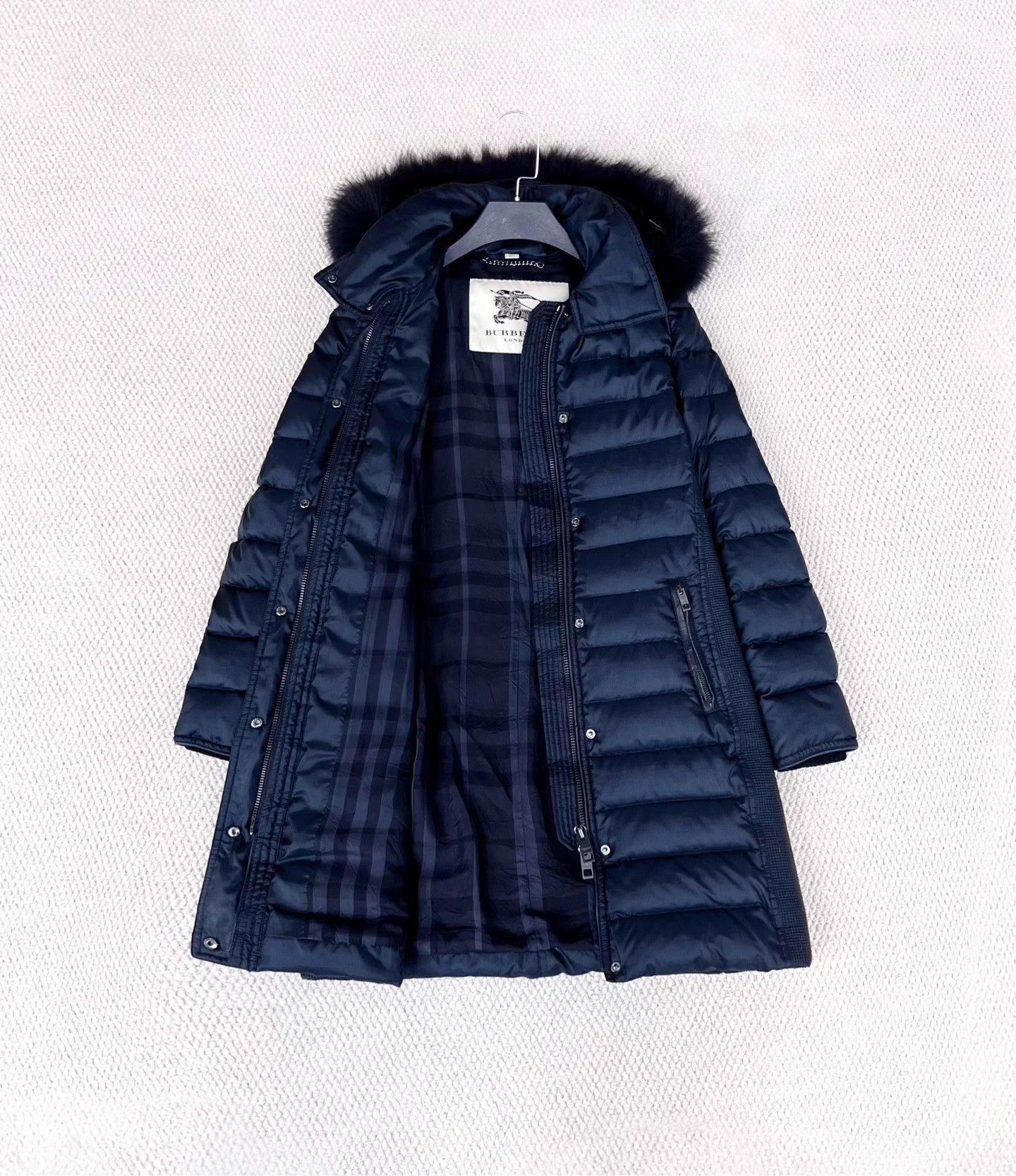 Burberry Burberry Black Fox Fur Collar Hooded Long Down UK6 Size XL / US 12-14 / IT 48-50 - 6 Thumbnail
