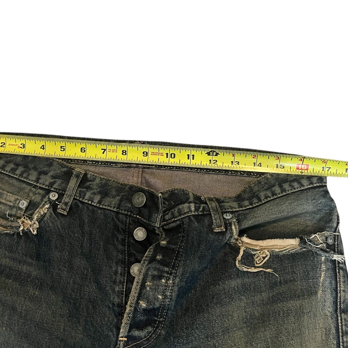 Japanese Brand × Jun Takahashi × Undercover Undercover 68 Red Yarn Denim Size 4 Size US 32 / EU 48 - 6 Thumbnail