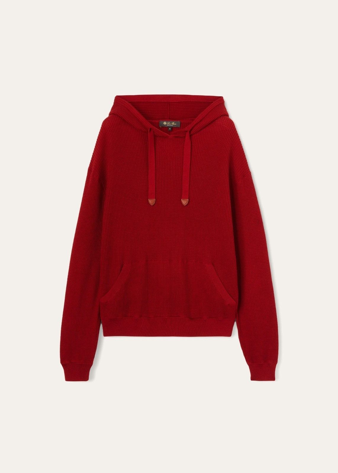 Loro Piana o1srvl11e0824 Puno Cotton Silk Hoddie in Red Size XXL / US 16-18 / IT 52-54 - 1 Thumbnail