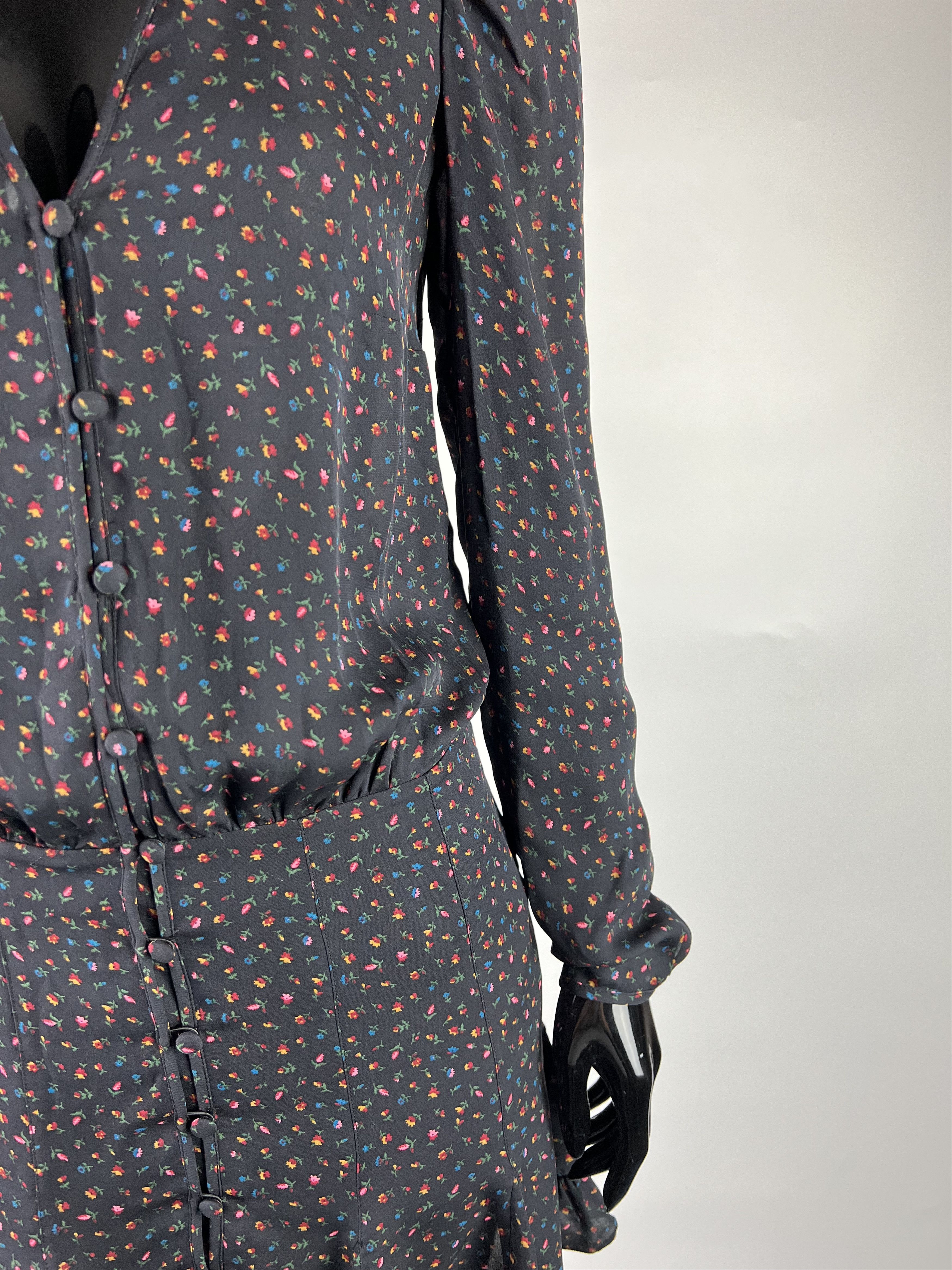 SikSilk × Veronica Beard Veronica Beard Silk Dress Floral Print Size 0(XS) Size XS / US 0-2 / IT 36-38 - 4 Thumbnail