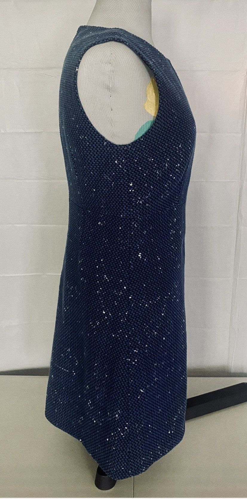 Diane von Furstenberg Diane von Furstenberg Yvette blue painted tweed dress 10 US Size L / US 10 / IT 46 - 10 Thumbnail