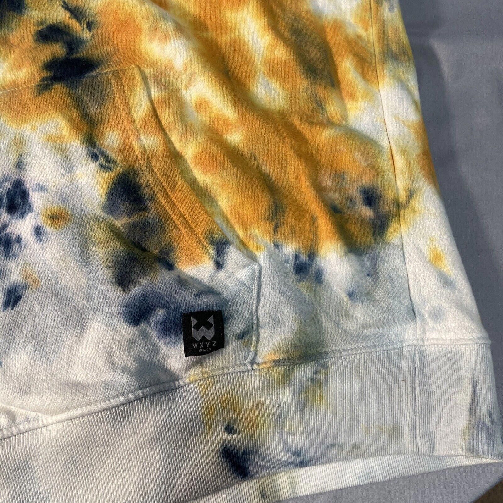 Designer WXYZ Tie Dye Pullover Hoodie Mens Size L Cotton VIBES Size US 34 / EU 50 - 4 Thumbnail
