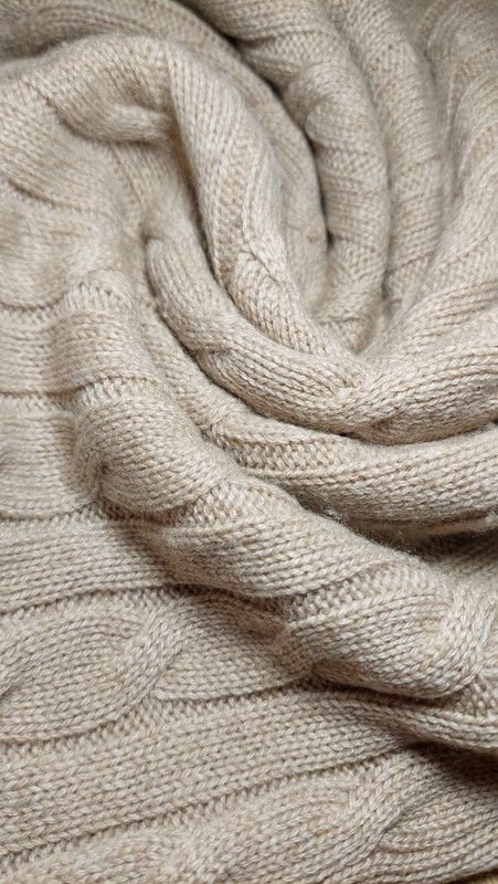 Vintage 100% cashmere sweater jumper beige brown luxury soft Size L / US 10 / IT 46 - 6 Thumbnail