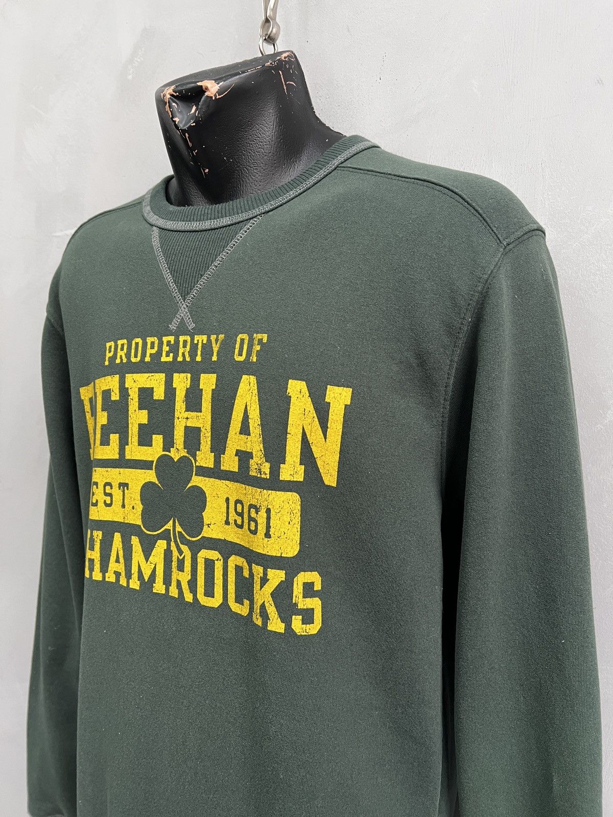 Champion Champion Green Sweatshirt Shamrocks Streetwear Style 90s Size US M / EU 48-50 / 2 - 3 Thumbnail