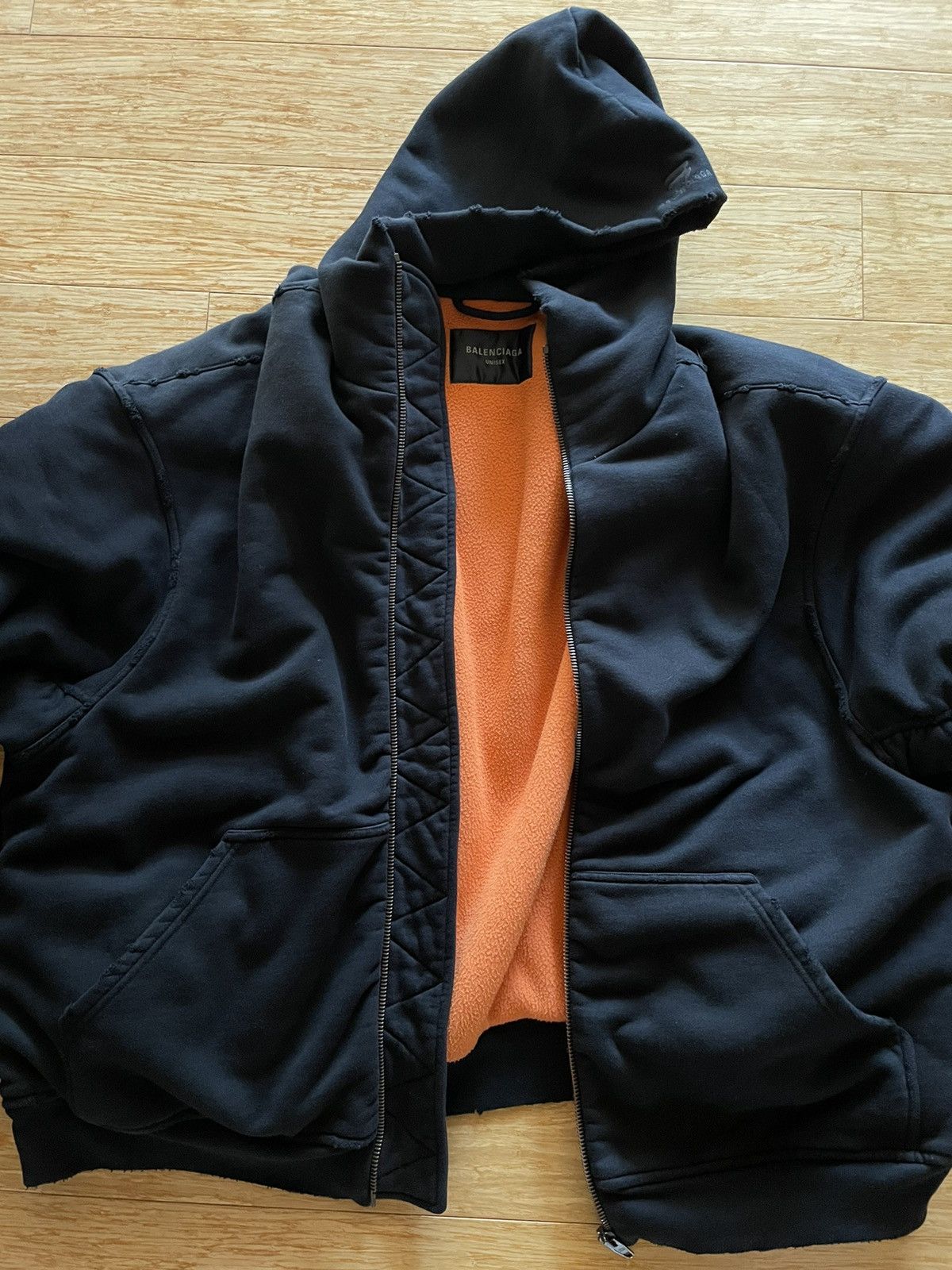 Balenciaga Balenciaga Oversized Bomber Hoodie Size US S / EU 44-46 / 1 - 4 Thumbnail