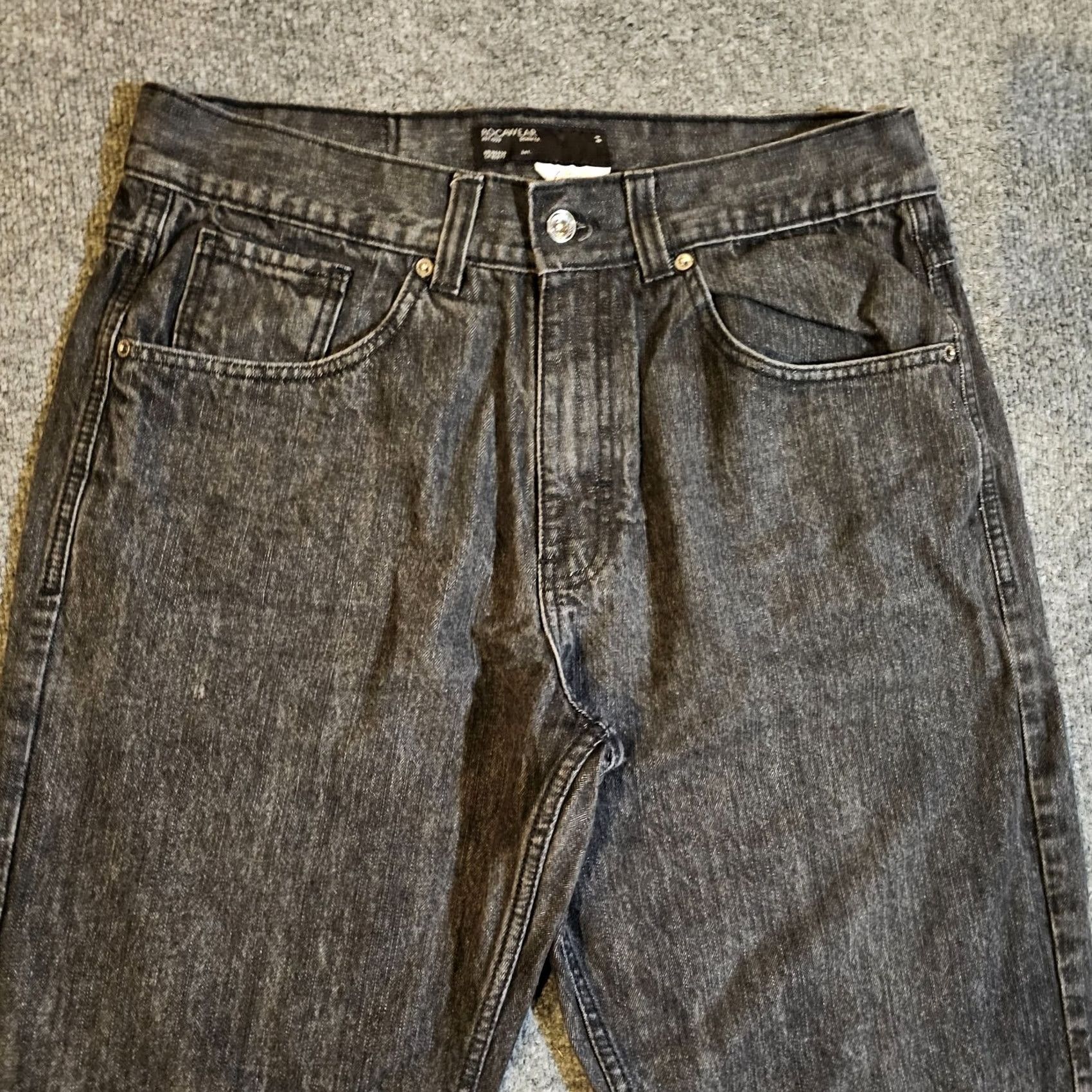 Rocawear Vintage Rocawear Jeans Men 36x33 Black Baggy Straight Skater Hip Hop Street Wear Size US 36 / EU 52 - 2 Thumbnail