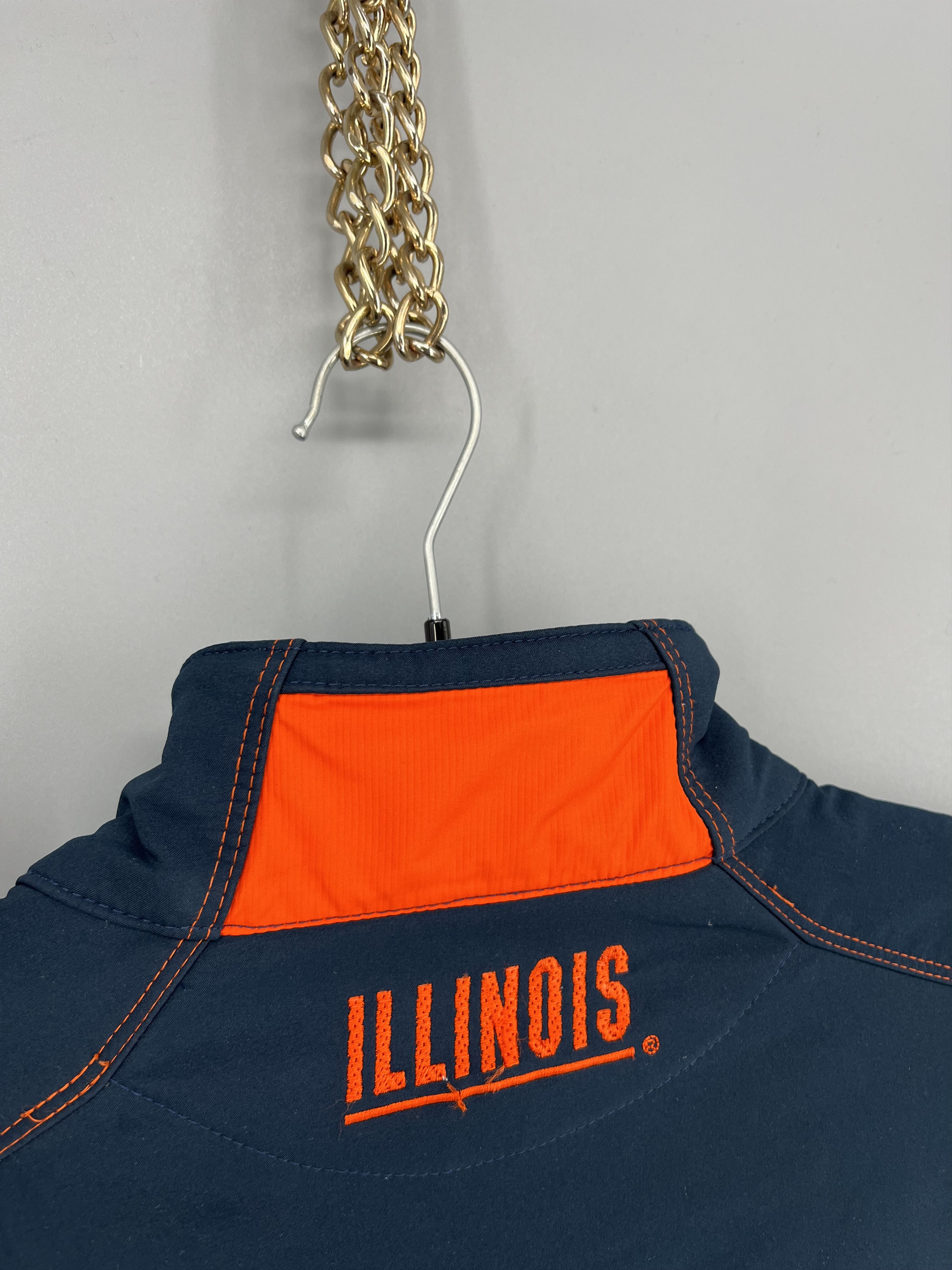 Nike I Illinois Nike Vintage Doublesided Embroidered Track Jacket Size US M / EU 48-50 / 2 - 14 Thumbnail