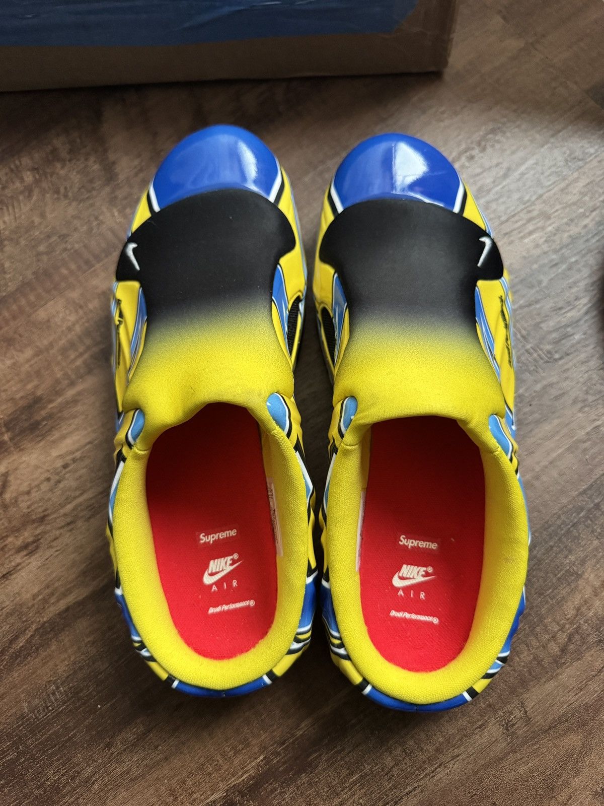 Nike × Supreme Nike x Supreme Clogposite 'Opti Yellow Blue' | Grailed