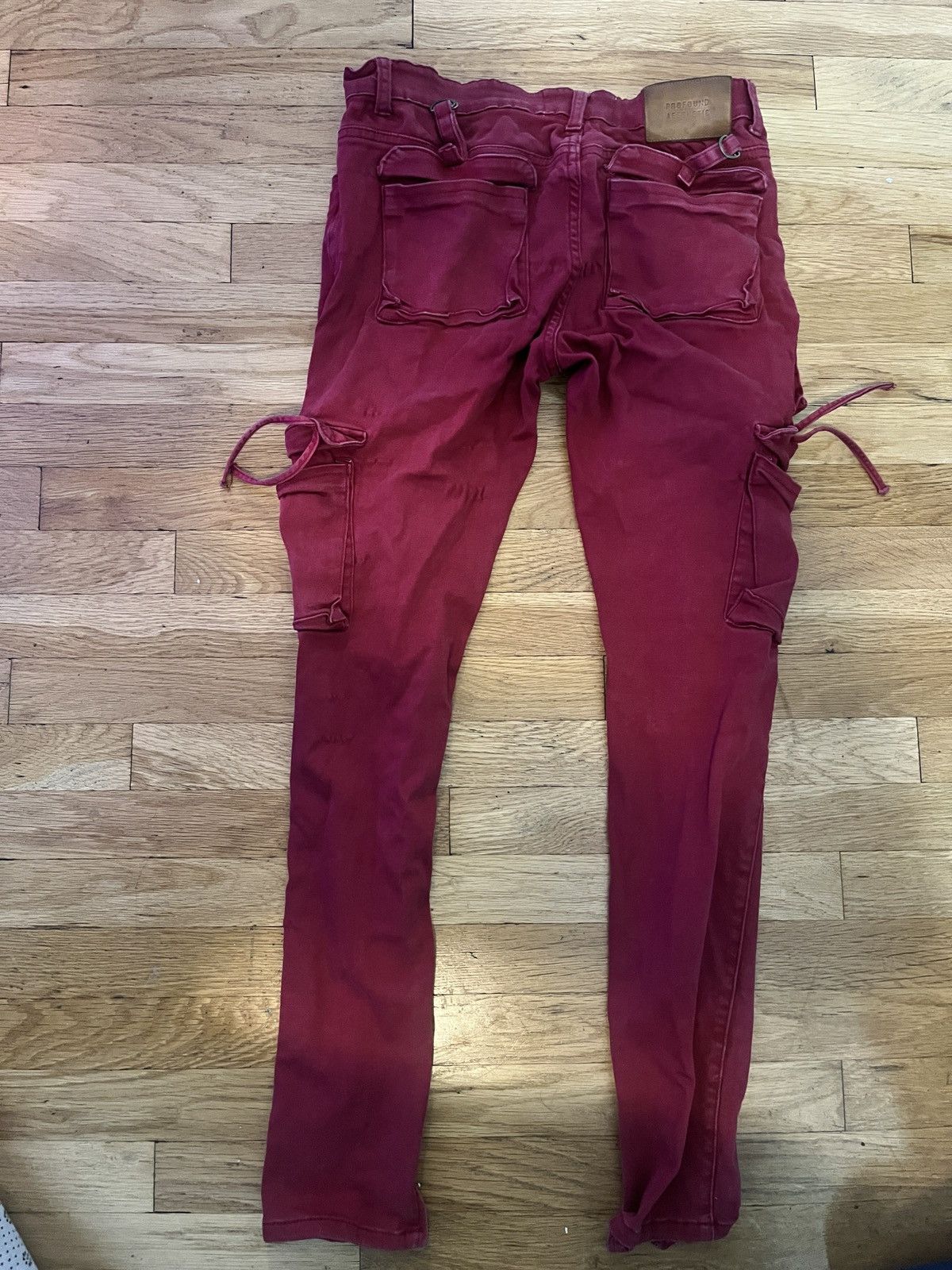 Profound Aesthetic Profound aesthetic red cargo pants Size US 34 / EU 50 - 1 Thumbnail