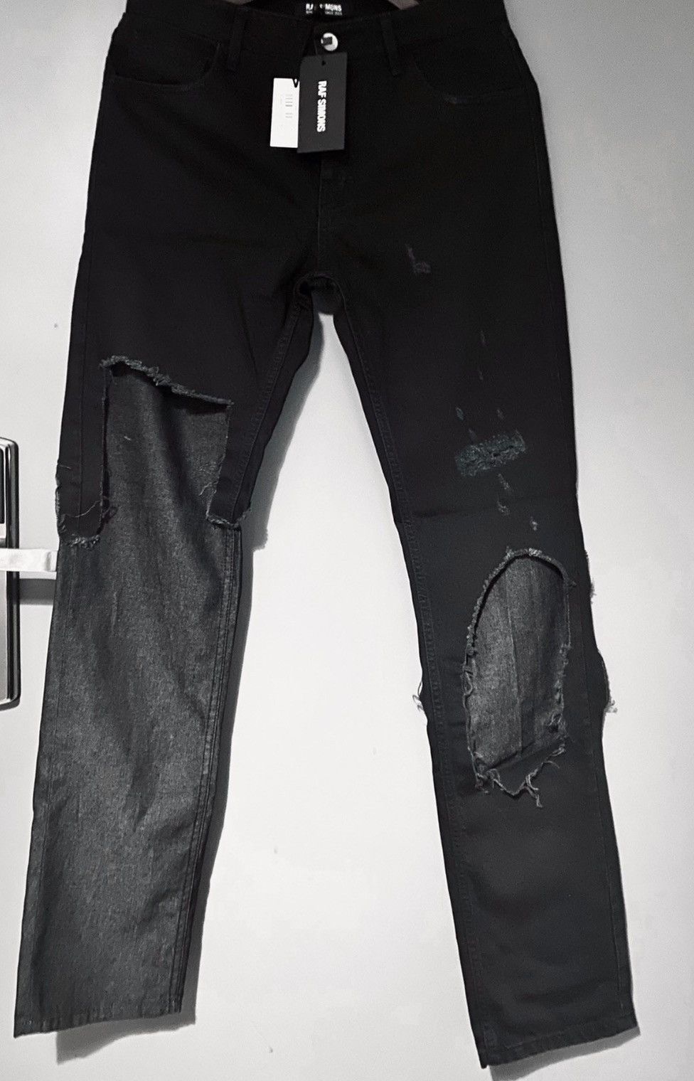 Raf Simons Raf Simons 23ss final season new double ripped jeans 