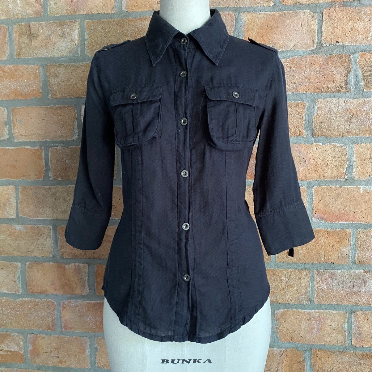Japanese Brand G.O.A Vintage Black Shirt with Front Pockets Size M / US 6-8 / IT 42-44 - 1 Thumbnail
