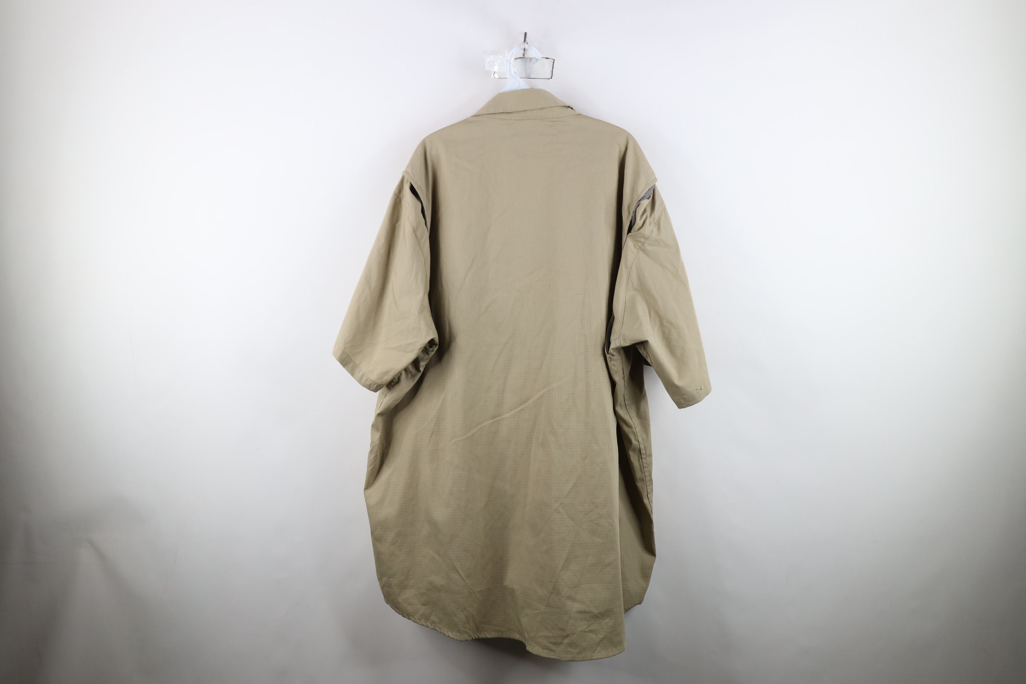 Carhartt Vintage Y2K Carhartt Ripstop Short Sleeve Button Shirt Beige Size US XXL / EU 58 / 5 - 12 Thumbnail