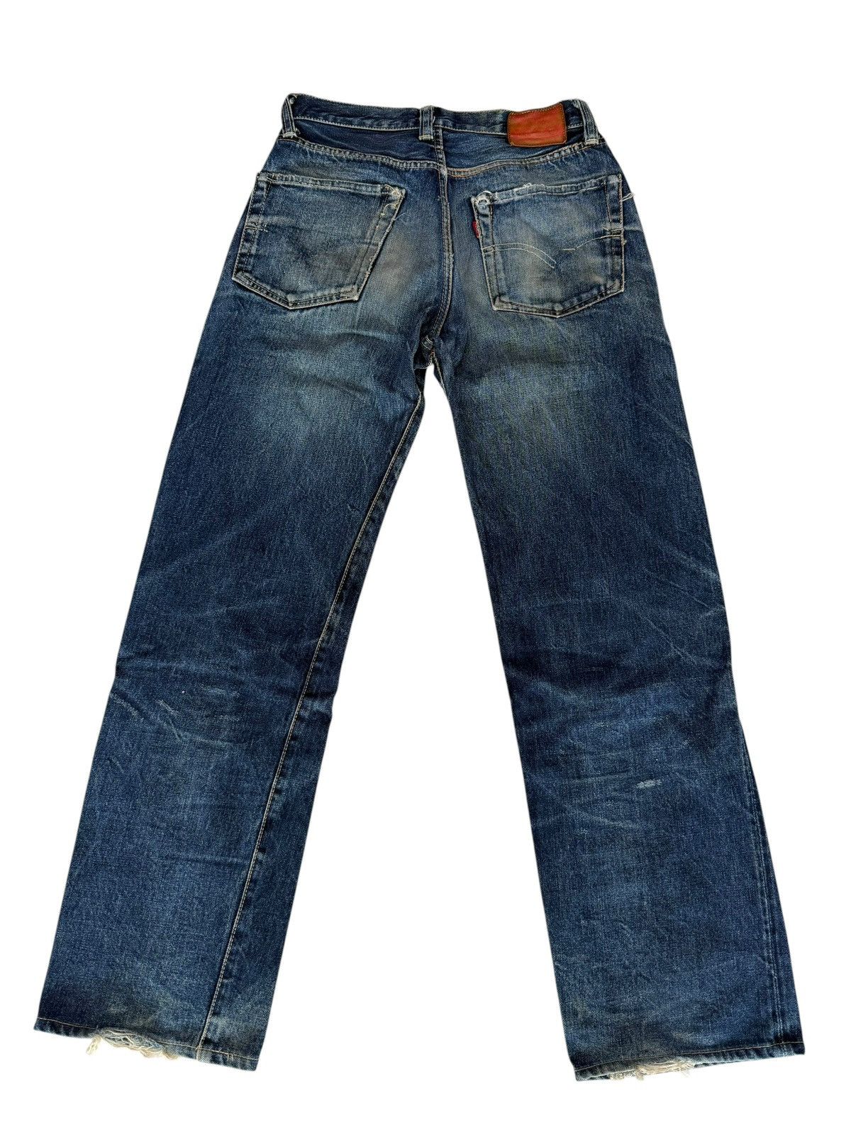 Japanese Brand DENIM PORKY’S JAPAN REDLINE SELVEDGE DISTRESSED JEANS Size US 27 - 11 Thumbnail