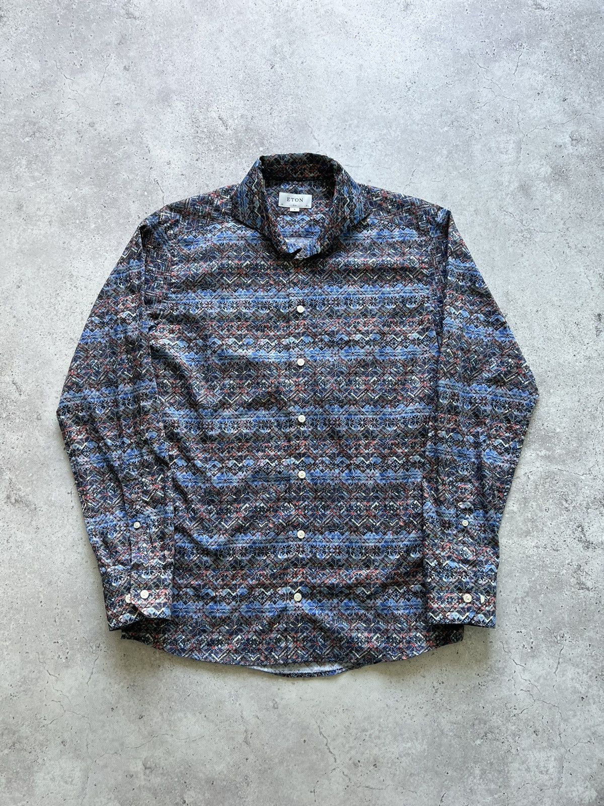 Eton Multicolour Flower Print Shirt