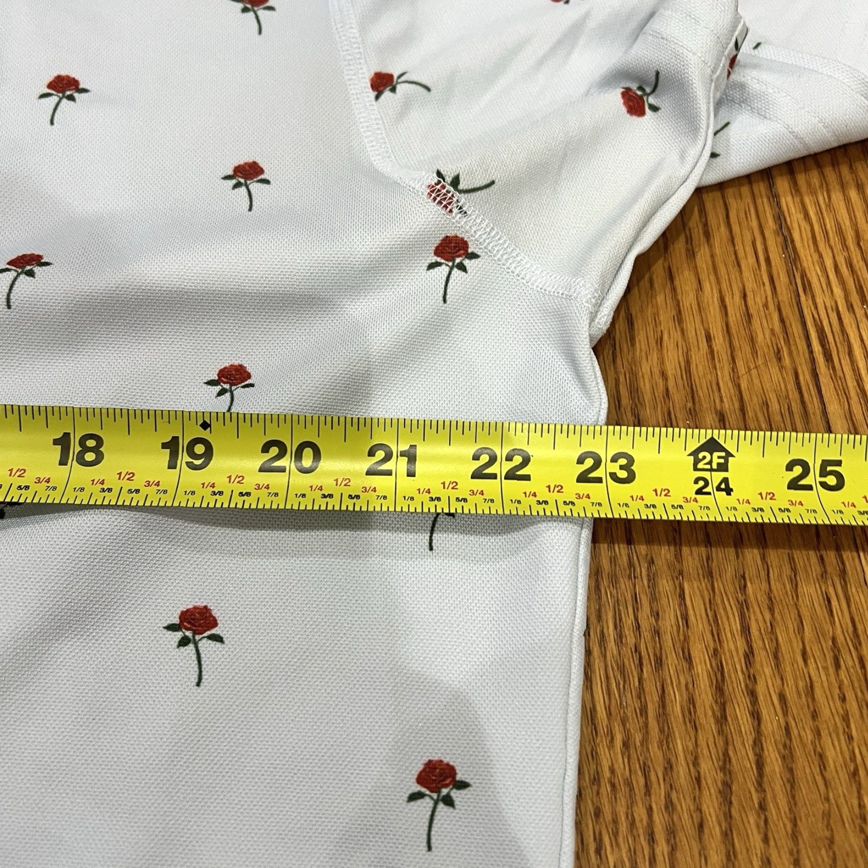 Bonobos Bonobos Golf Polo Slim Fit Rose Pattern Large Mens Shirt Short Sleeve Collar Embroidered Logo Gray Polo Casual Activewear Travel Spring Summer Fall Size US L / EU 52-54 / 3 - 4 Thumbnail