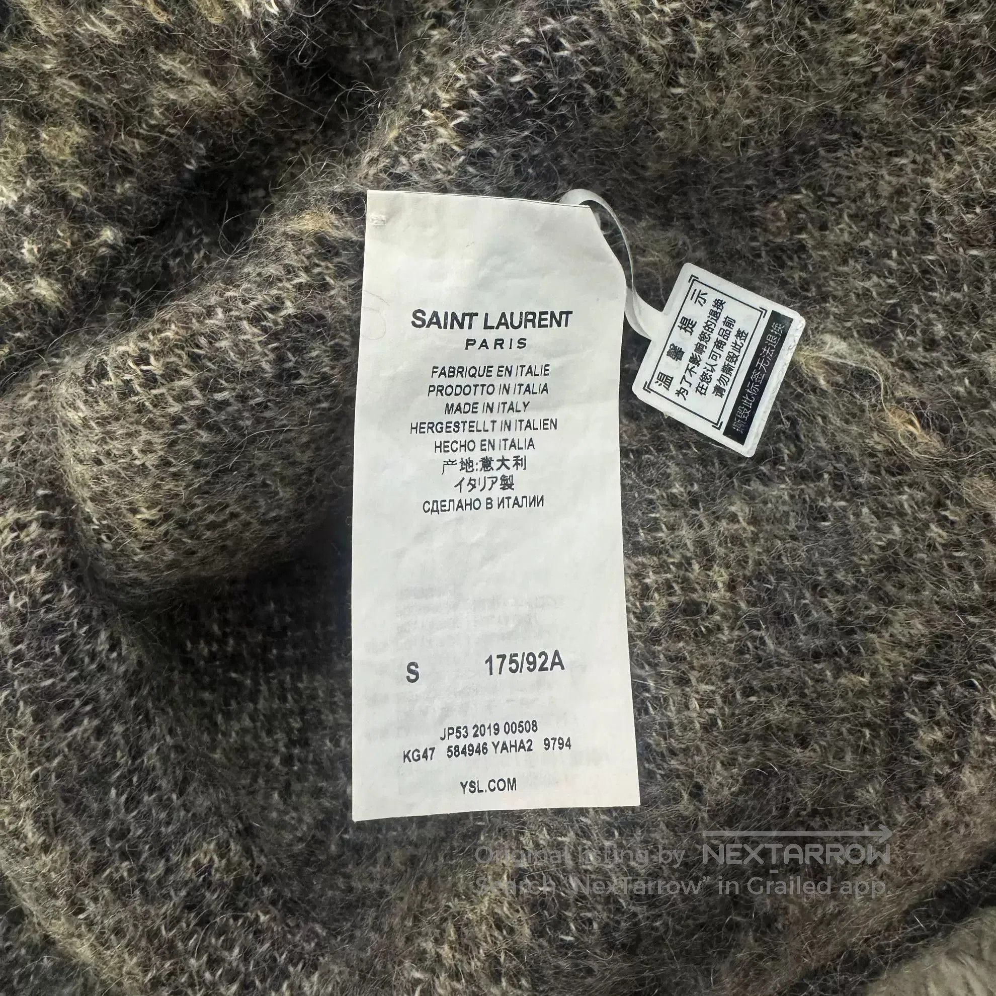 Saint Laurent Paris Saint Laurent Leopard Print Wool Sweater. Size S / US 4 / IT 40 - 3 Thumbnail